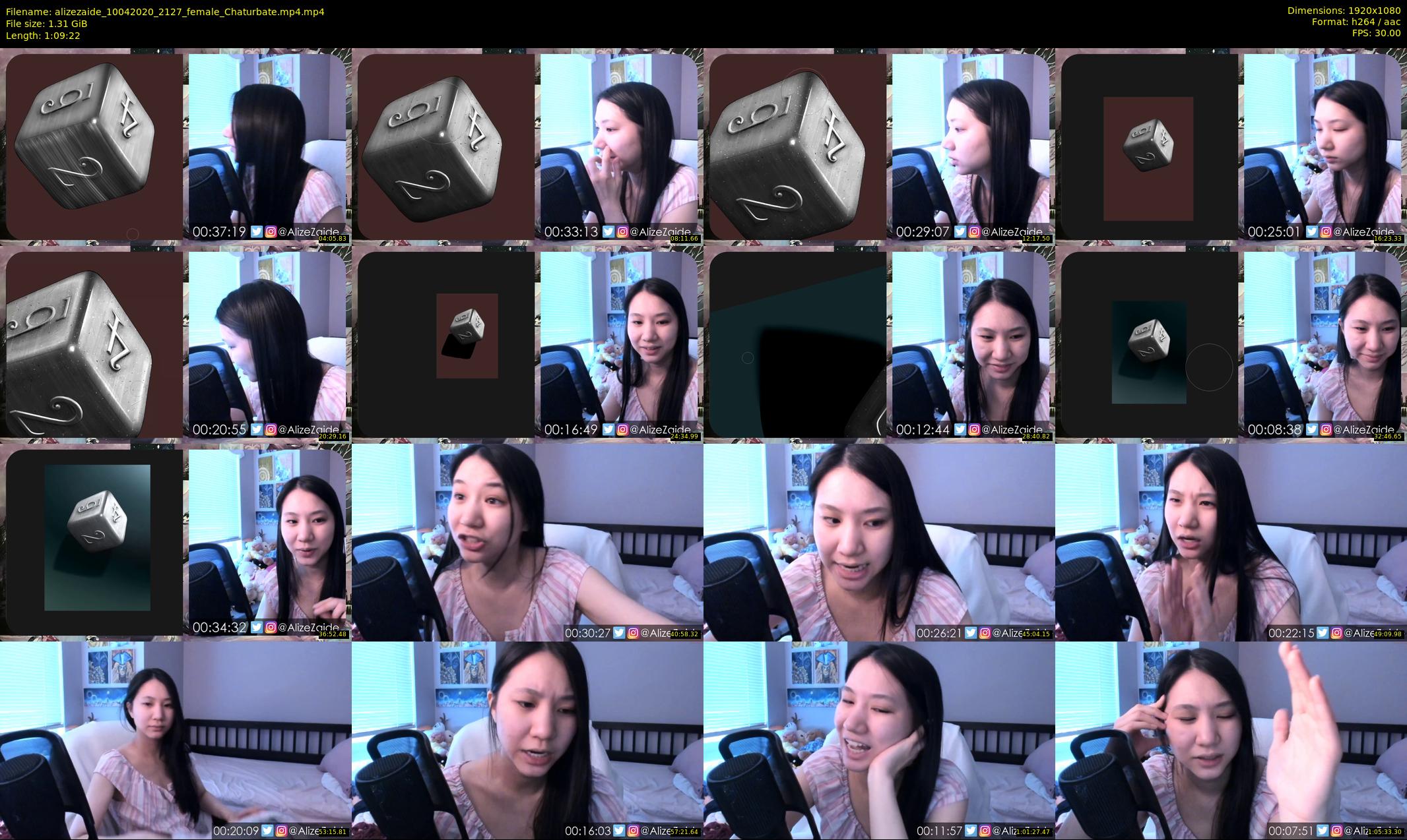 alizezaide — 70 minute Chaturbate female cam show recording, 1080p, Apr 10, 2020