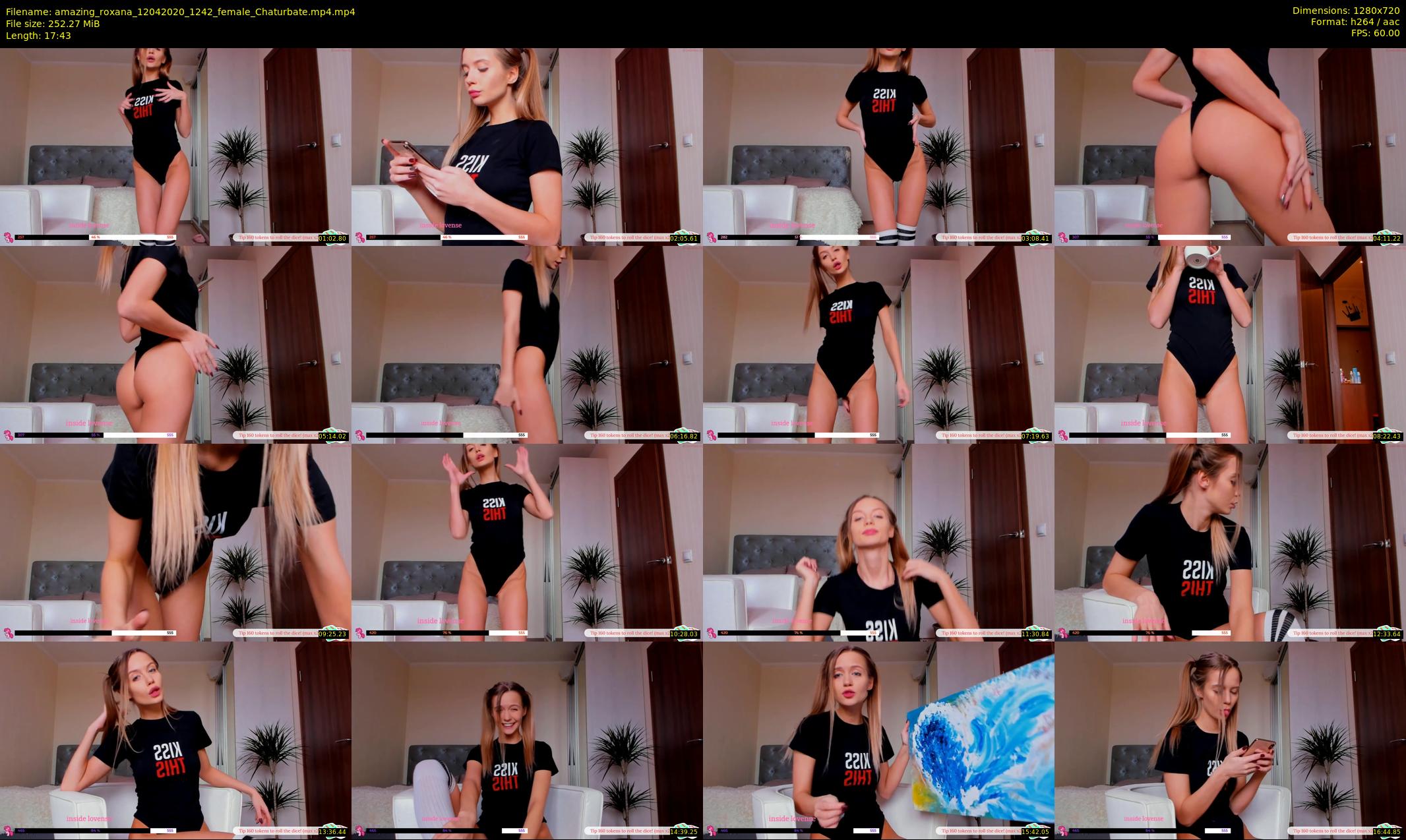 amazing_roxana — 18 minute Chaturbate female cam show recording, 720p, Apr 12, 2020
