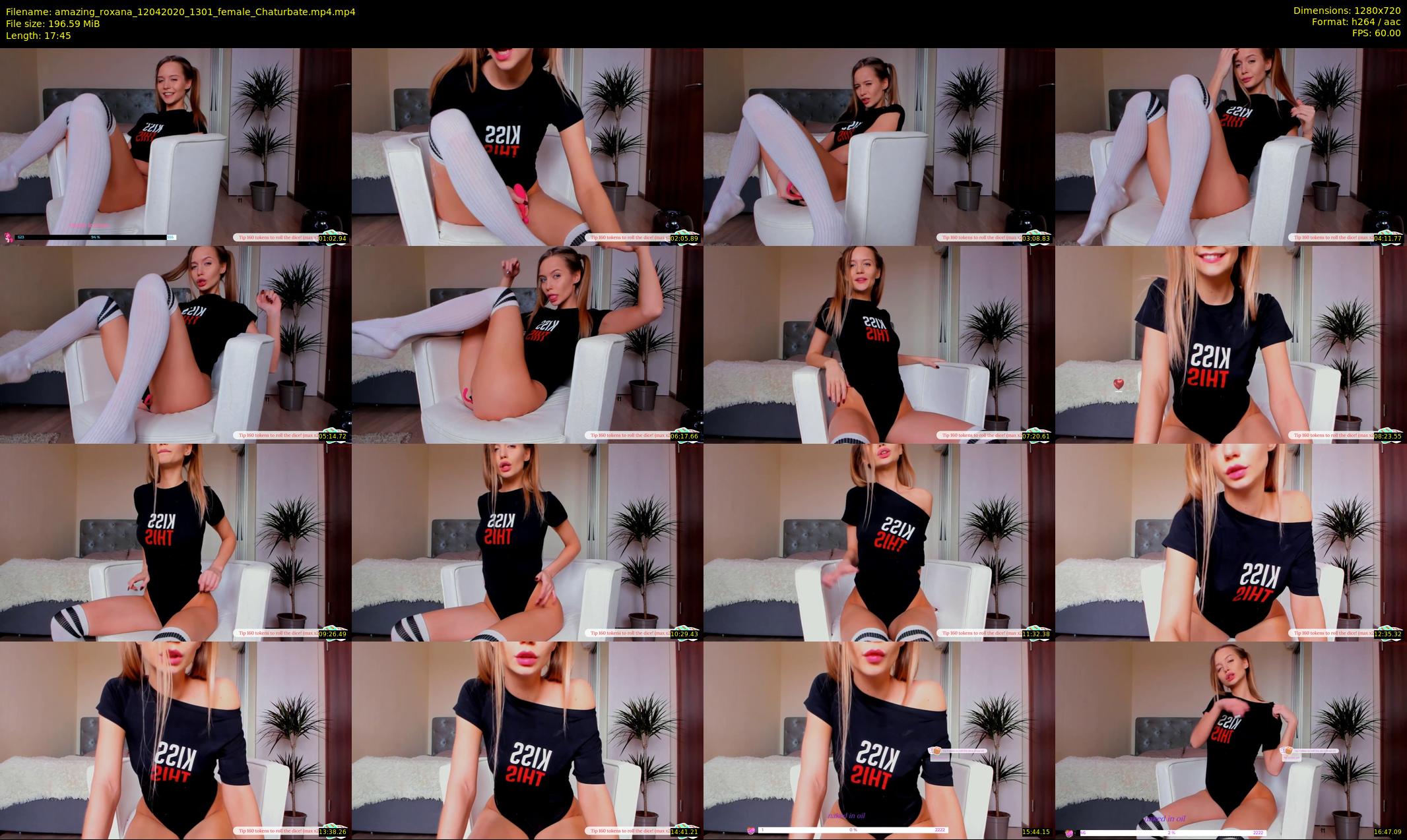 amazing_roxana — 18 minute Chaturbate female cam show recording, 720p, Apr 12, 2020