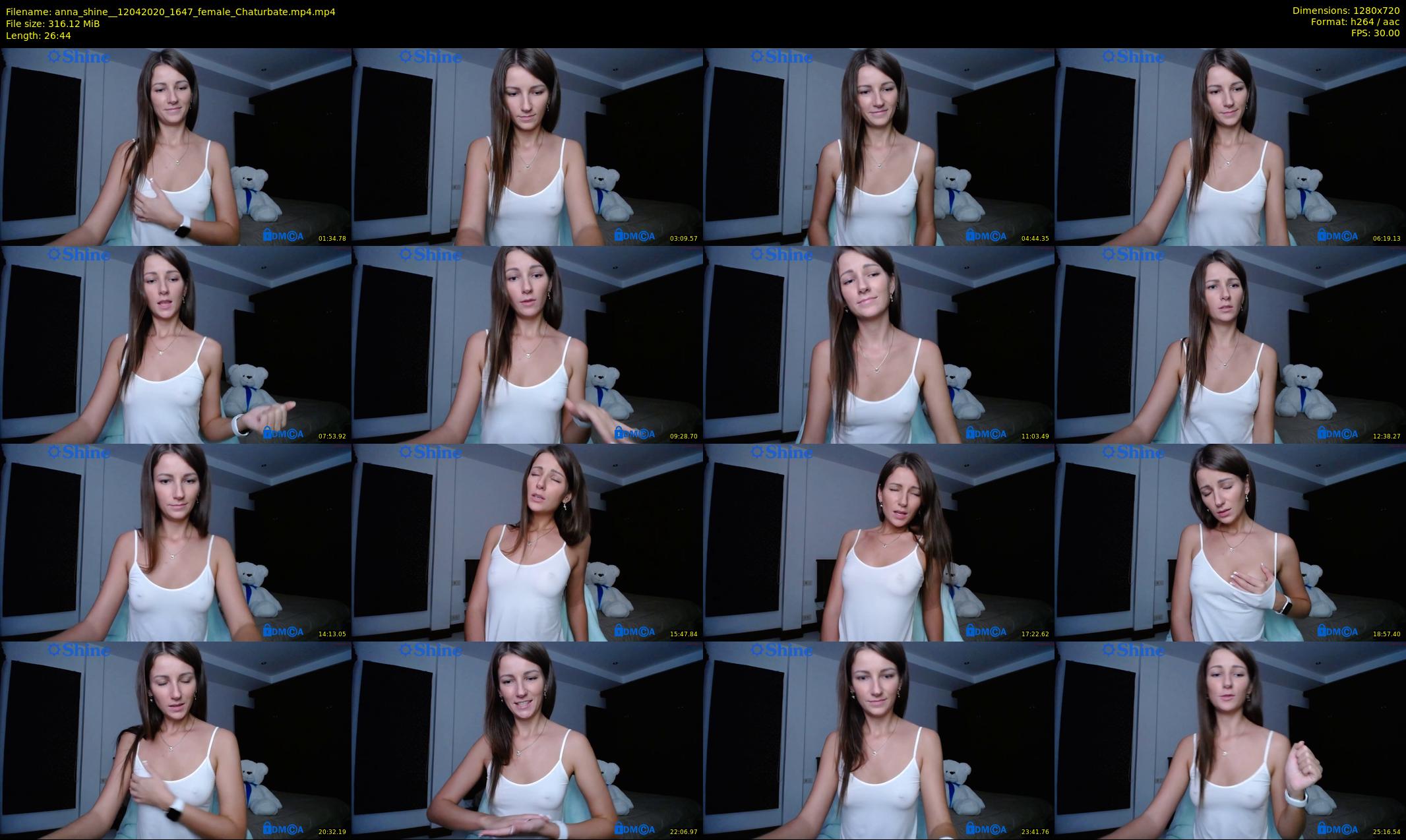 anna_shine_ — 27 minute Chaturbate female cam show recording, 720p, Apr 12, 2020