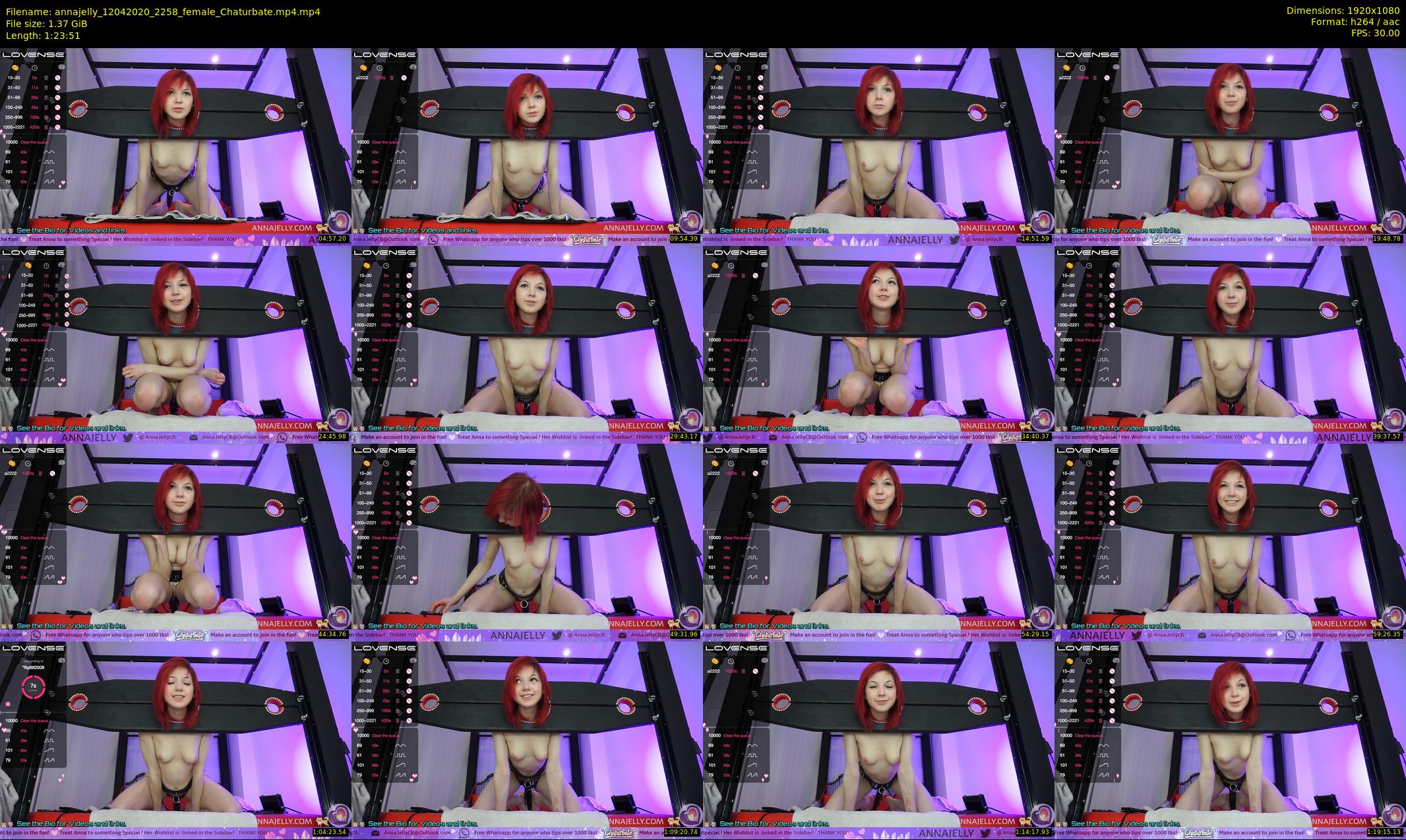 annajelly — 84 minute Chaturbate couple cam show recording, 1080p, Apr 12, 2020