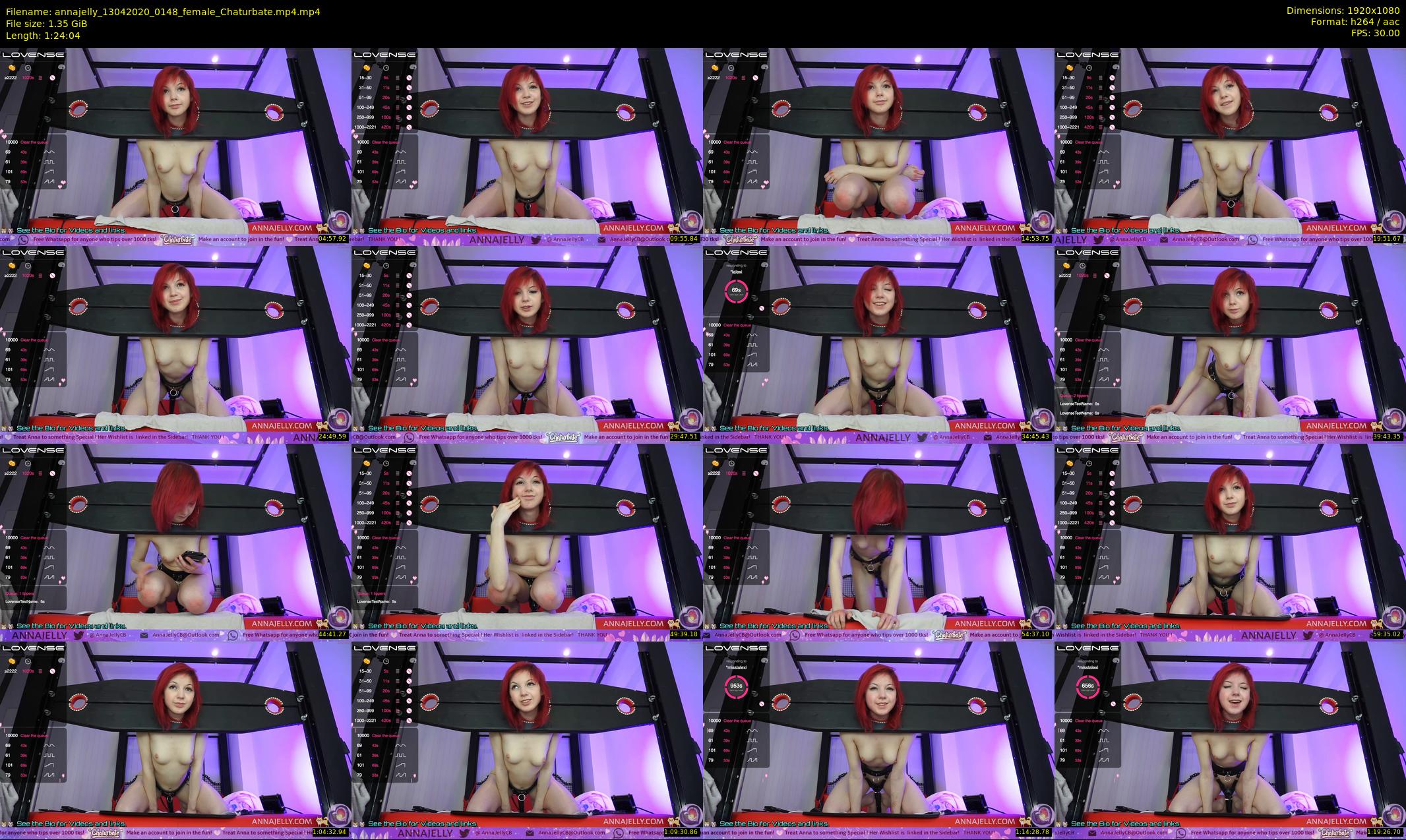 annajelly — 85 minute Chaturbate couple cam show recording, 1080p, Apr 13, 2020