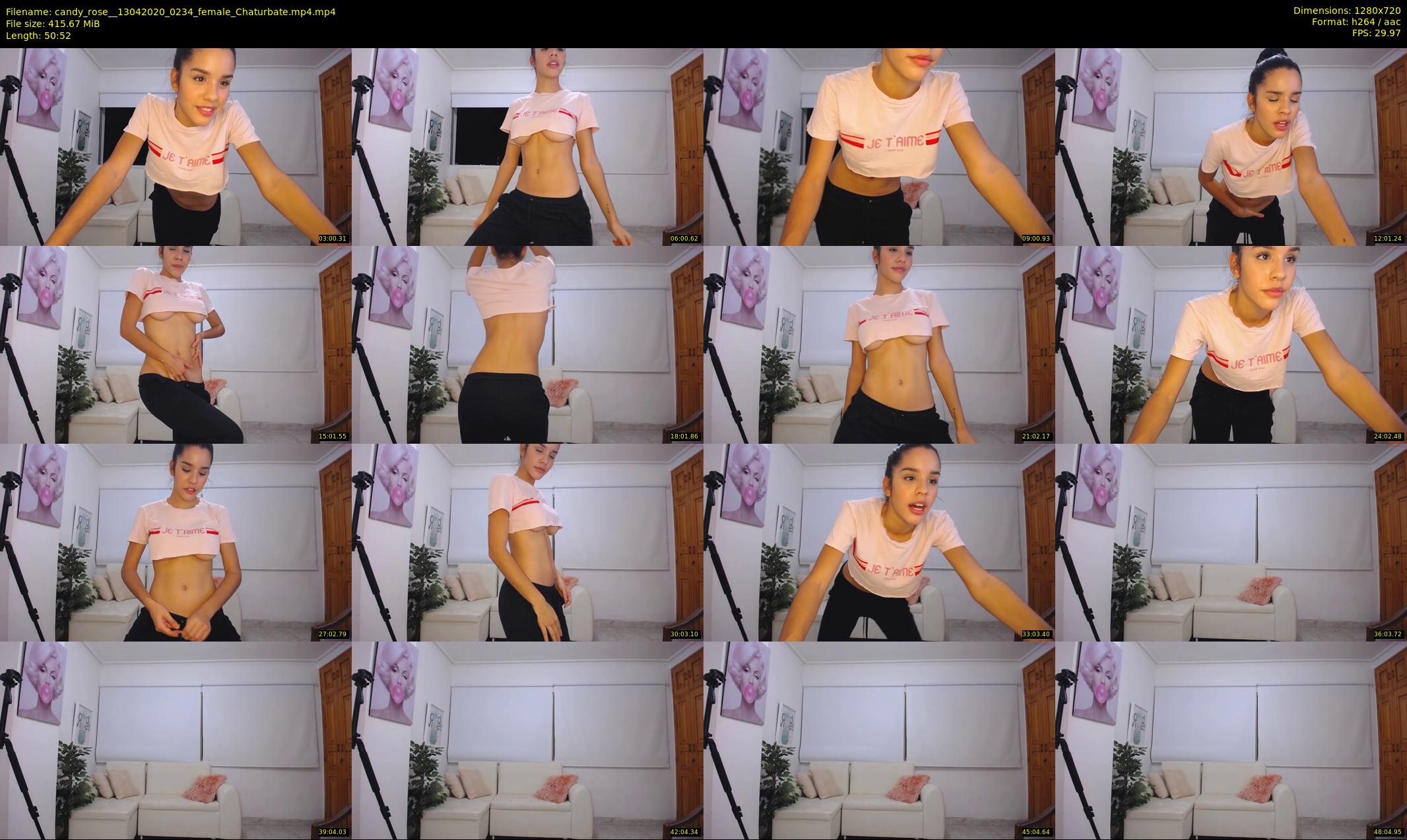 candy_rose_ — 51 minute Chaturbate female cam show recording, 720p, Apr 13, 2020
