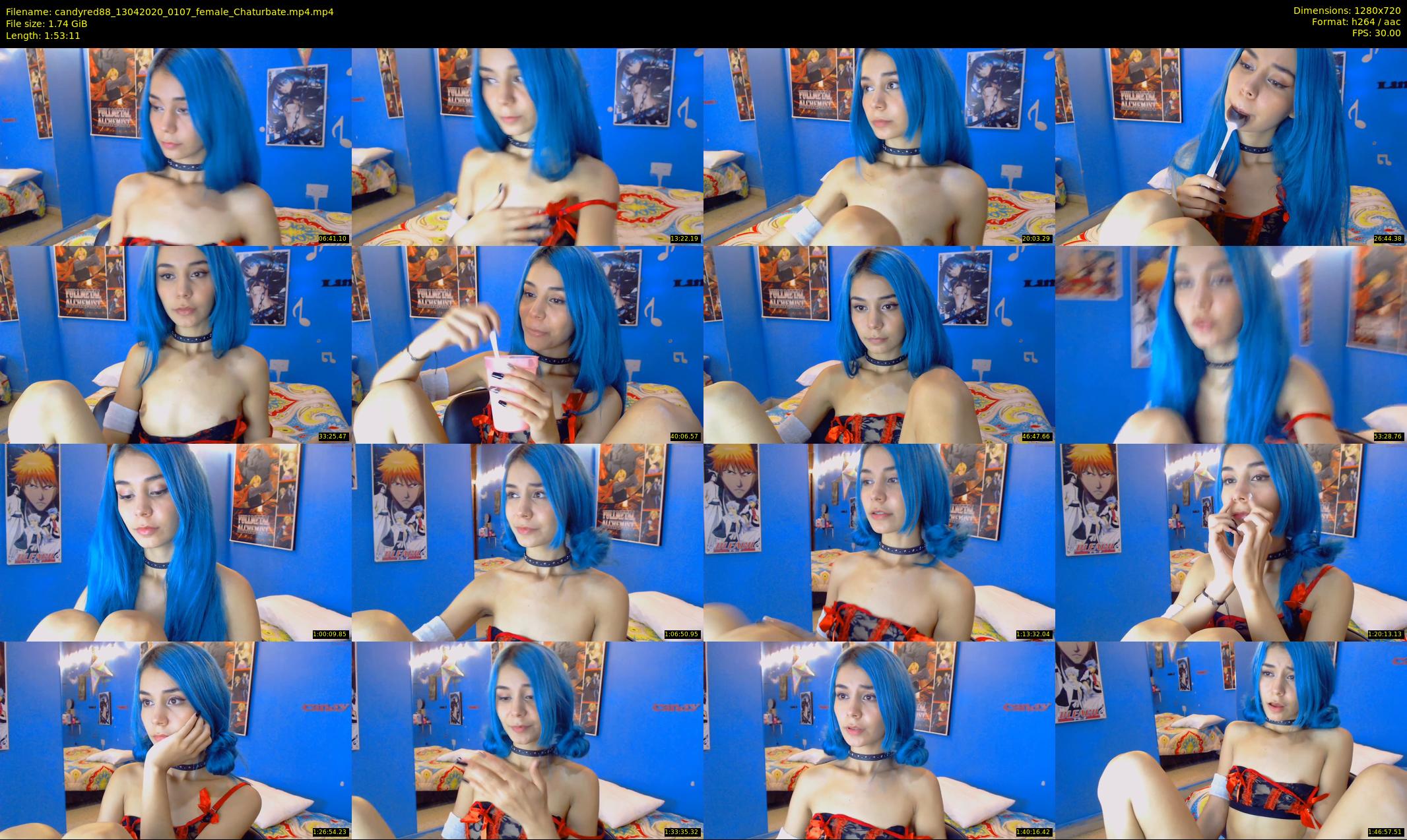 candyred88 — 114 minute Chaturbate female cam show recording, 720p, Apr 13, 2020