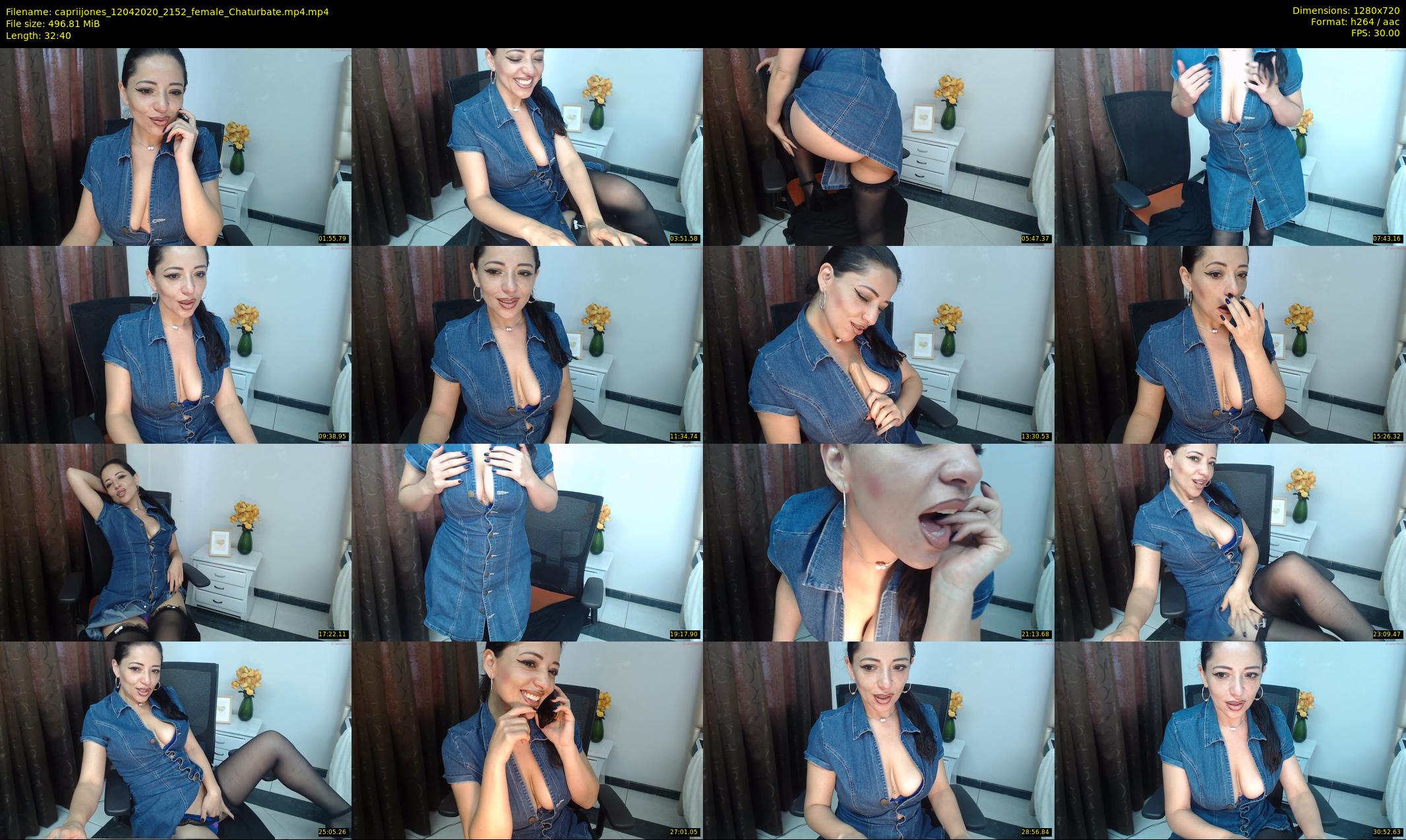 capriijones — 33 minute Chaturbate female cam show recording, 720p, Apr 12, 2020