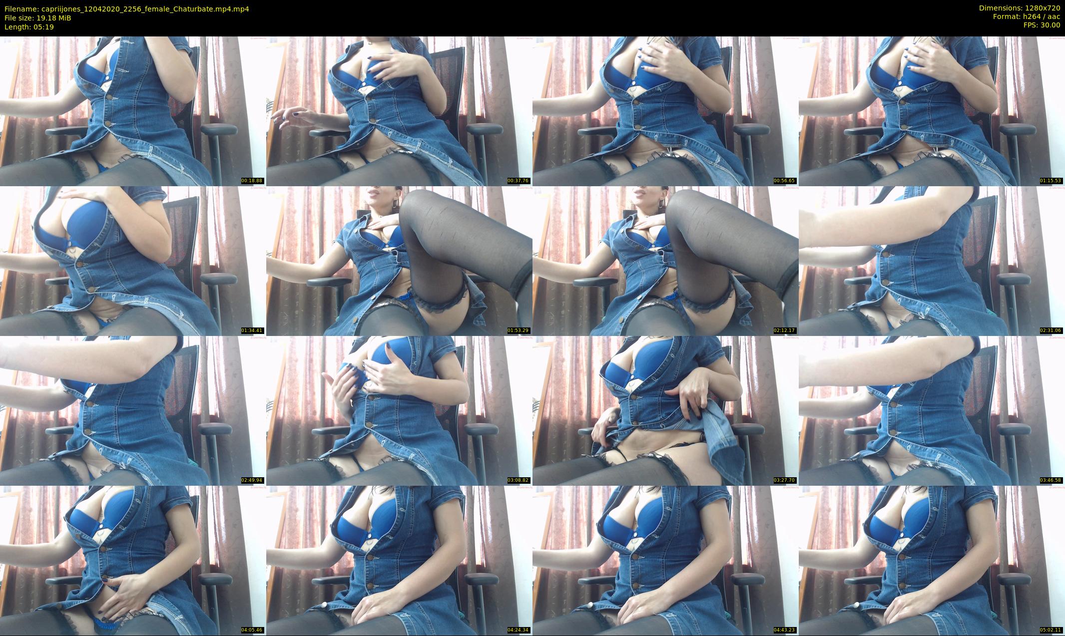 capriijones — 6 minute Chaturbate female cam show recording, 720p, Apr 12, 2020