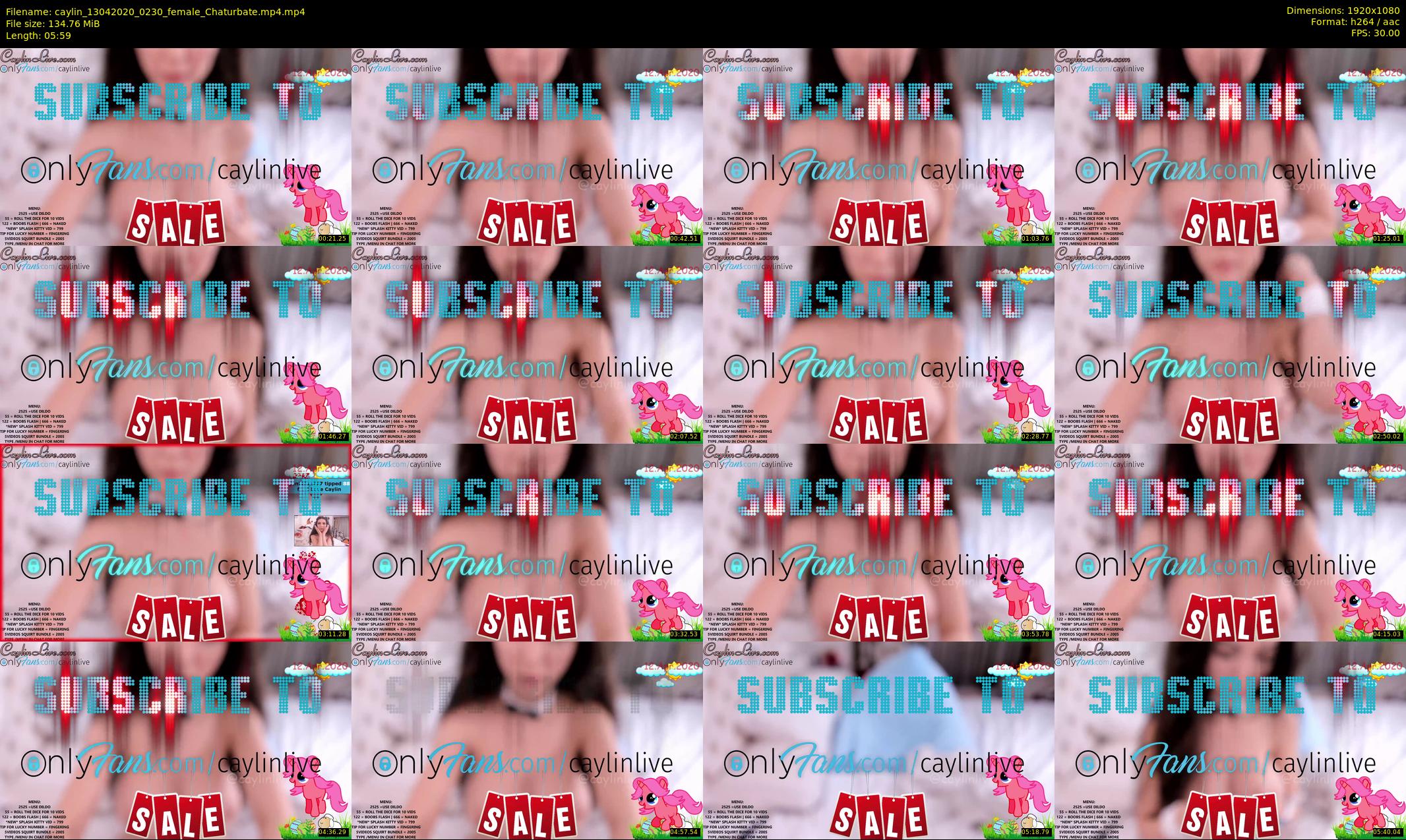 caylin — 6 minute Chaturbate female cam show recording, 1080p, Apr 13, 2020