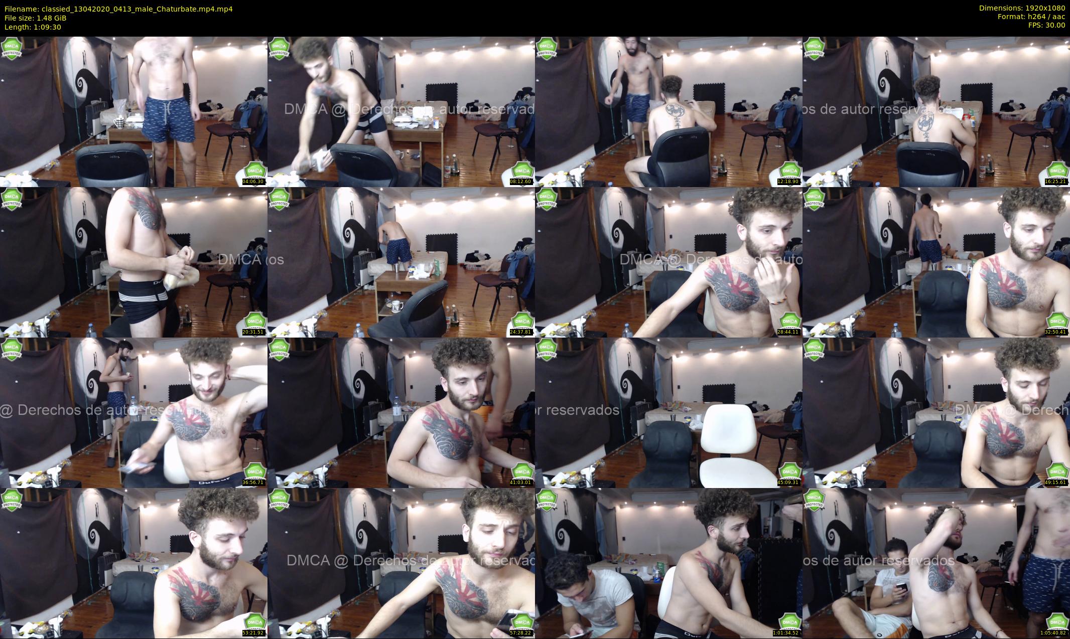 classied — 70 minute Chaturbate male cam show recording, 1080p, Apr 13, 2020