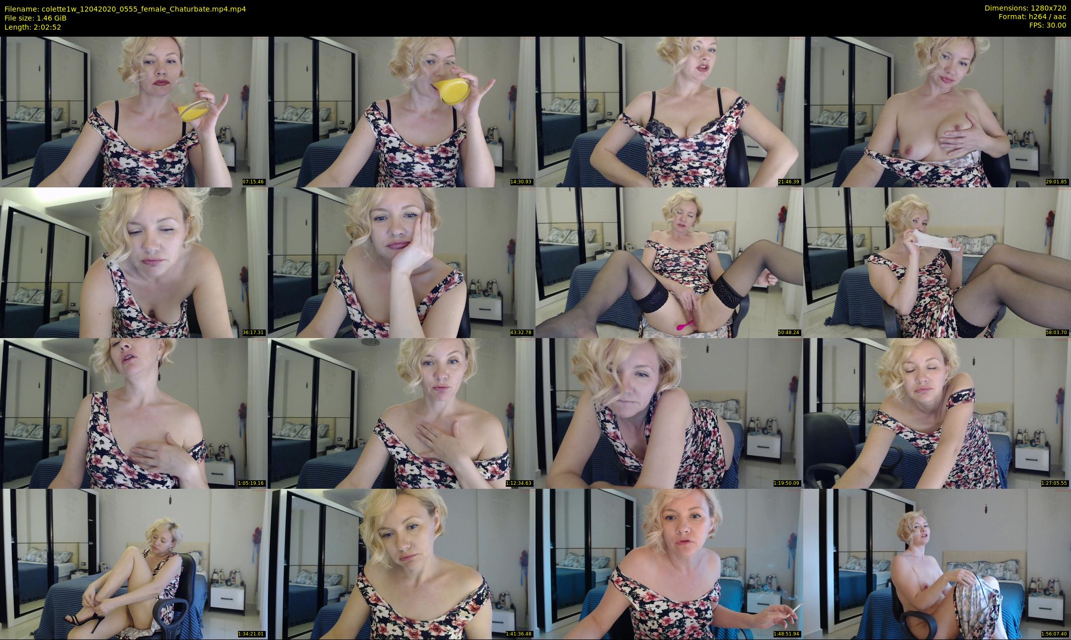 colette1w — 123 minute Chaturbate female cam show recording, 720p, Apr 12, 2020