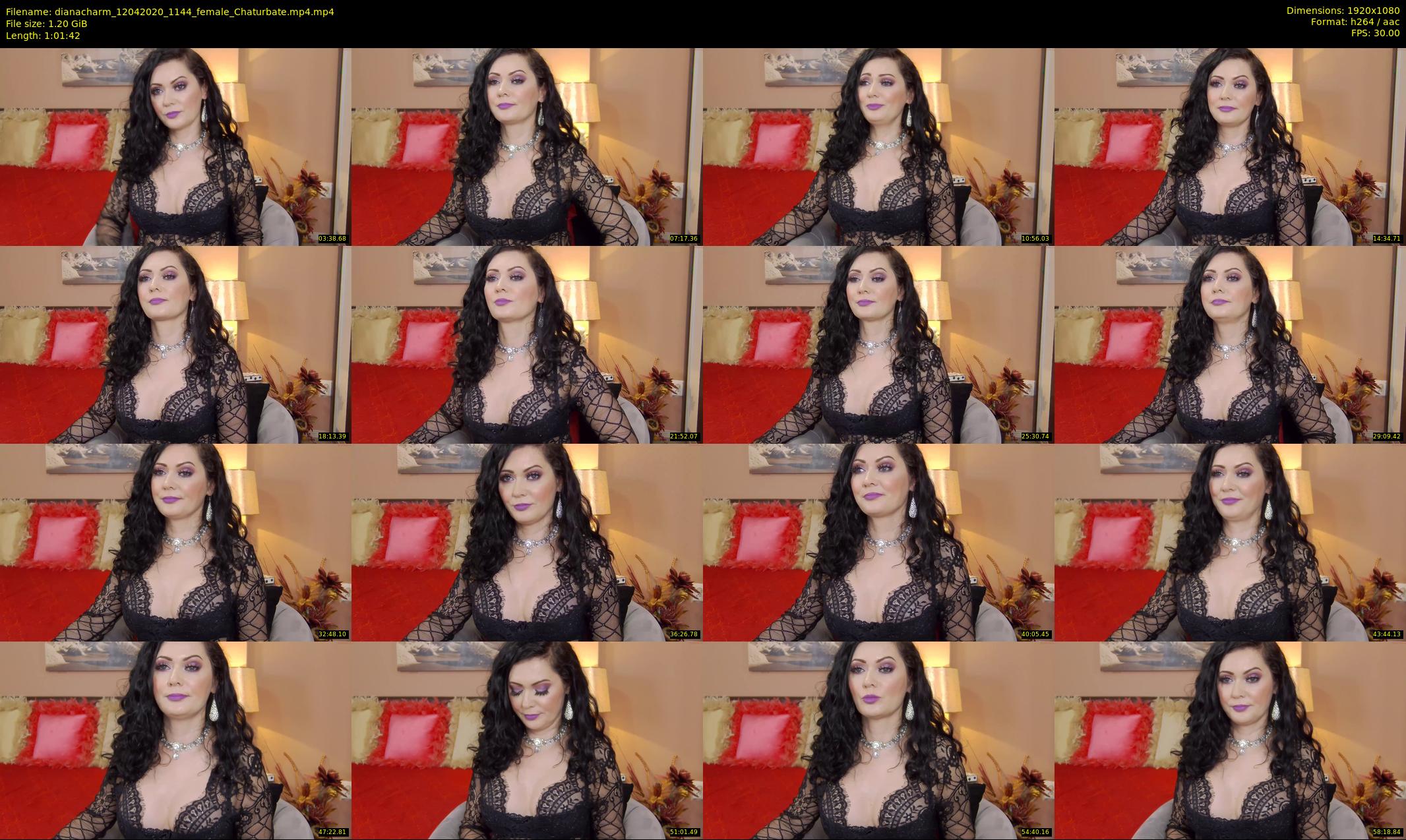 dianacharm — 62 minute Chaturbate female cam show recording, 1080p, Apr 12, 2020