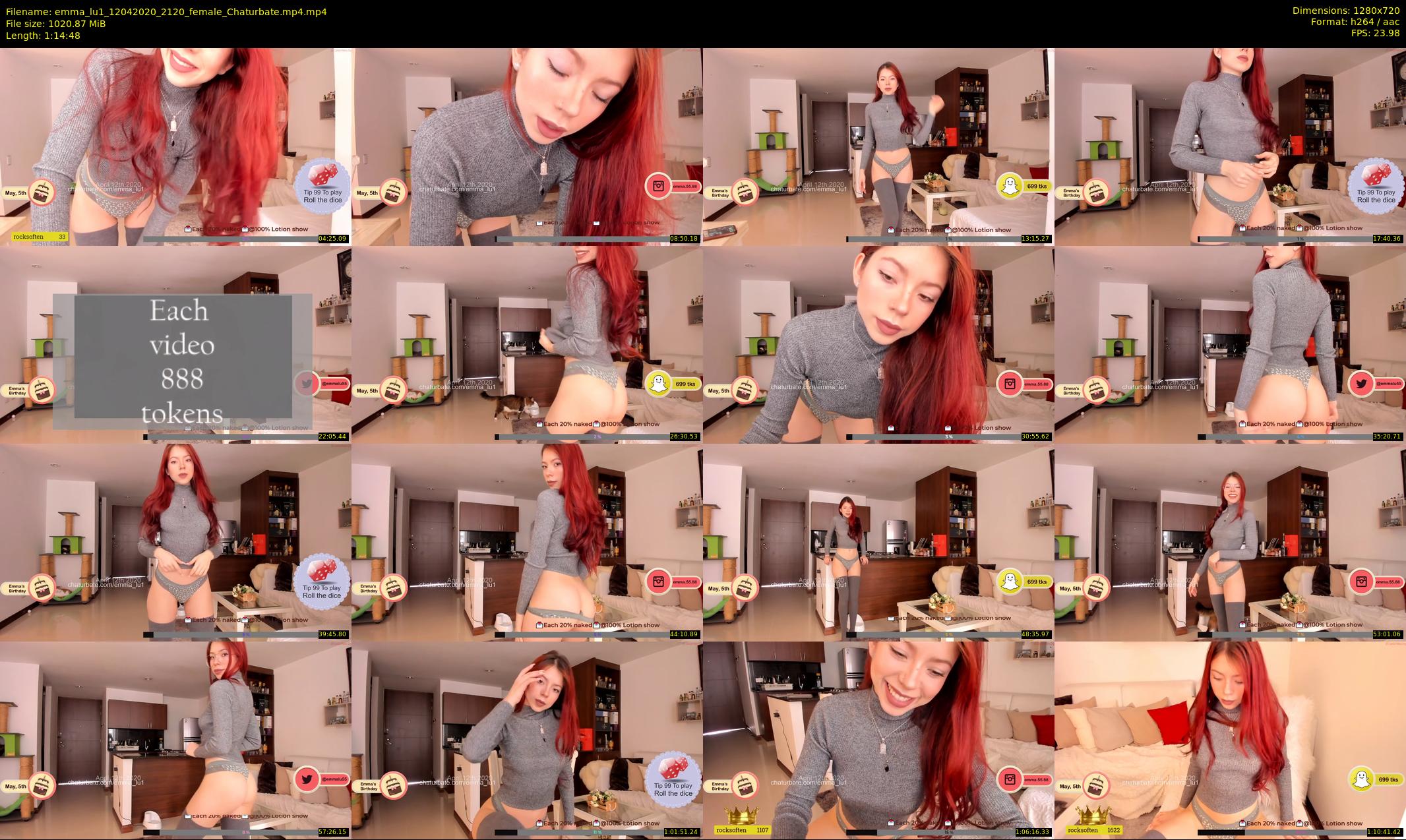emma_lu1 — 75 minute Chaturbate female cam show recording, 720p, Apr 12, 2020