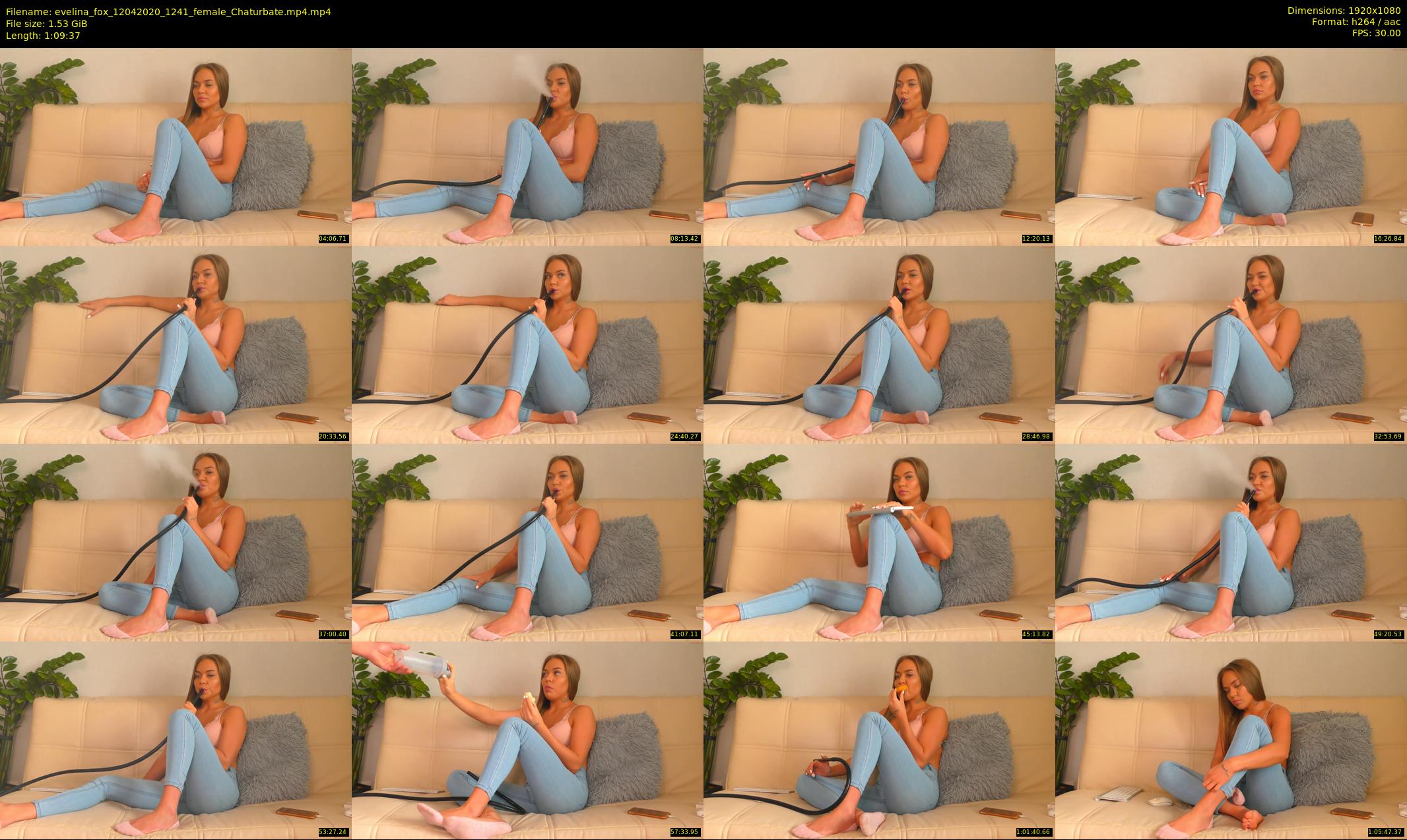 evelina_fox — 70 minute Chaturbate female cam show recording, 1080p, Apr 12, 2020