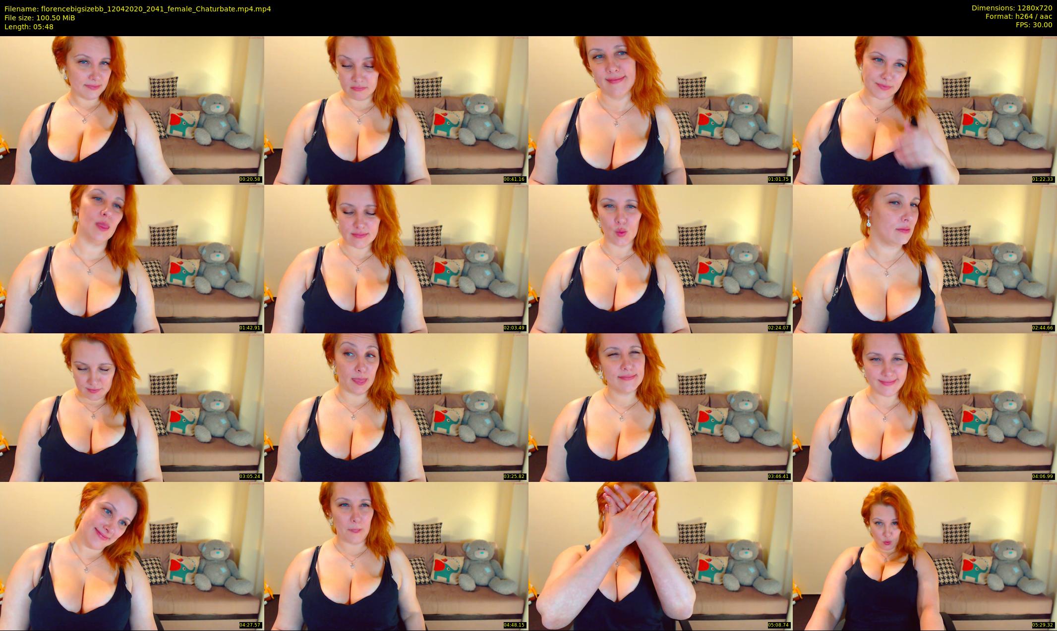 florencebigsizebb — 6 minute Chaturbate female cam show recording, 720p, Apr 12, 2020