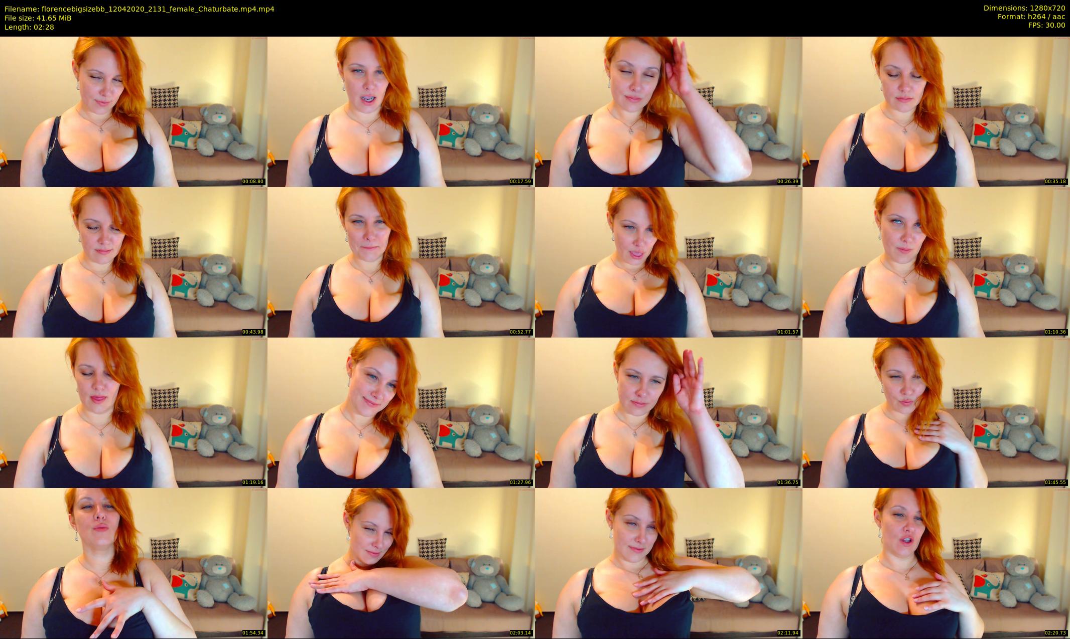 florencebigsizebb — 3 minute Chaturbate female cam show recording, 720p, Apr 12, 2020