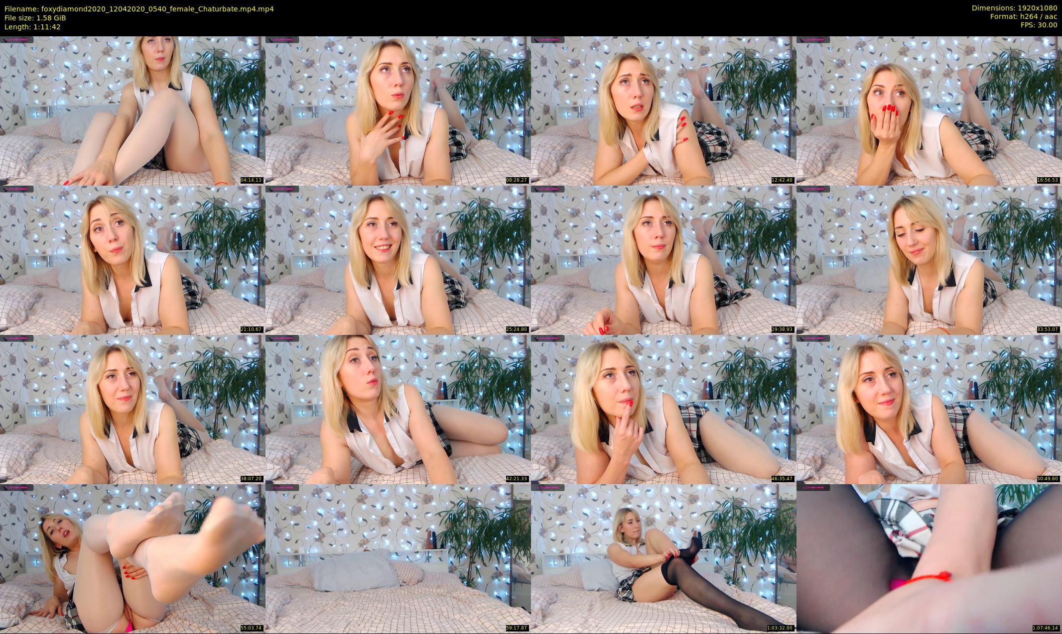 foxydiamond2020 — 72 minute Chaturbate female cam show recording, 1080p, Apr 12, 2020