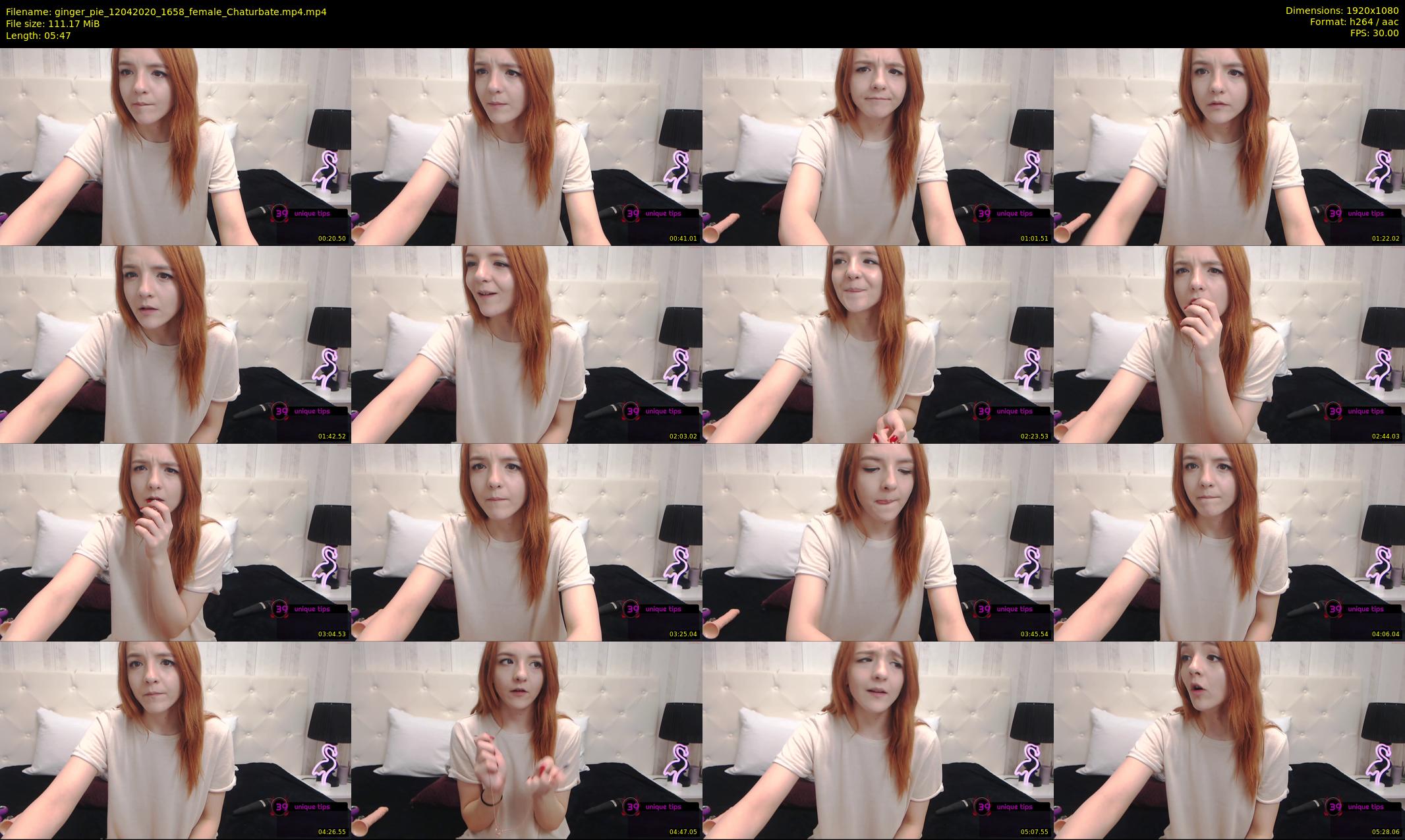 ginger_pie — 6 minute Chaturbate female cam show recording, 1080p, Apr 12, 2020