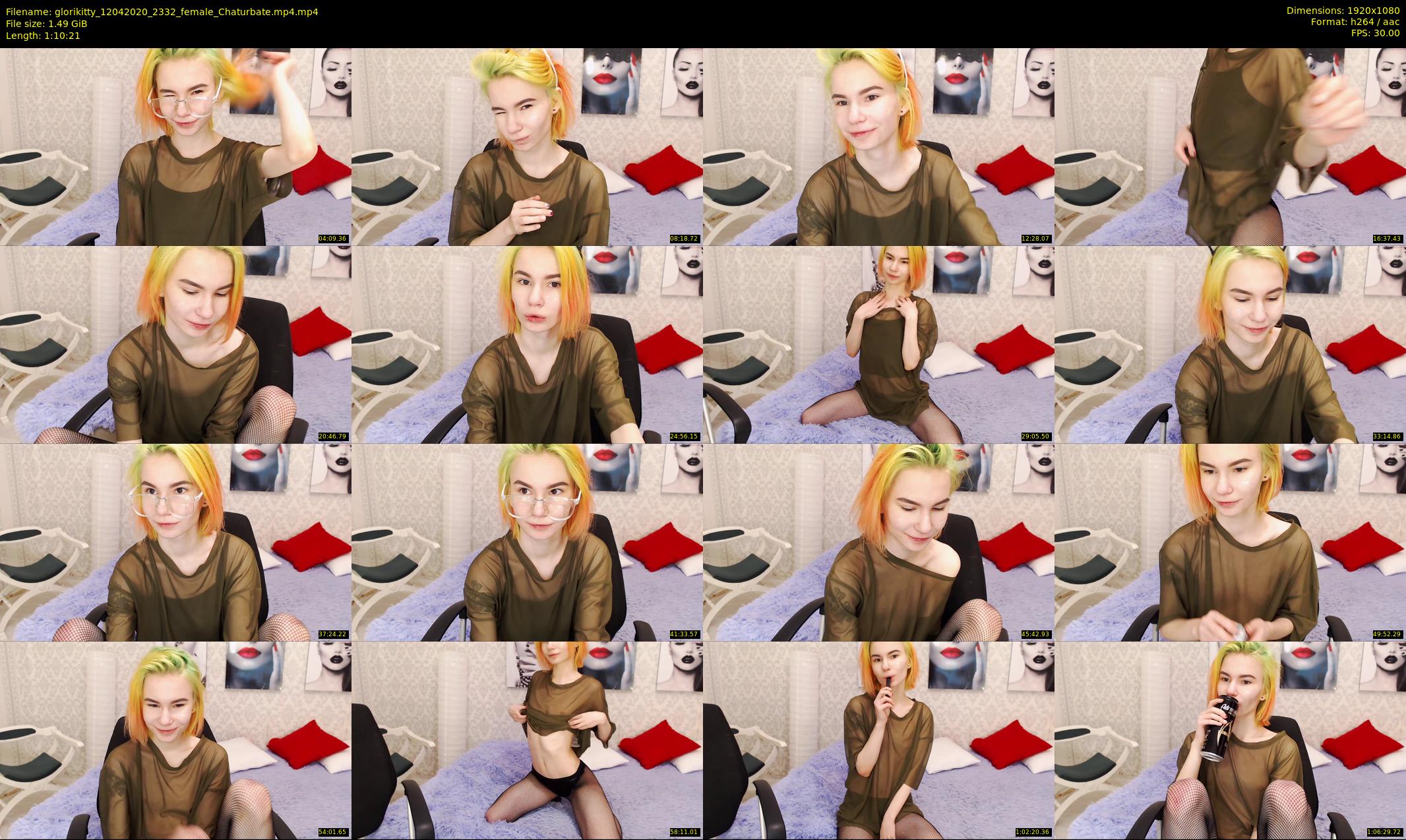 glorikitty — 71 minute Chaturbate female cam show recording, 1080p, Apr 12, 2020