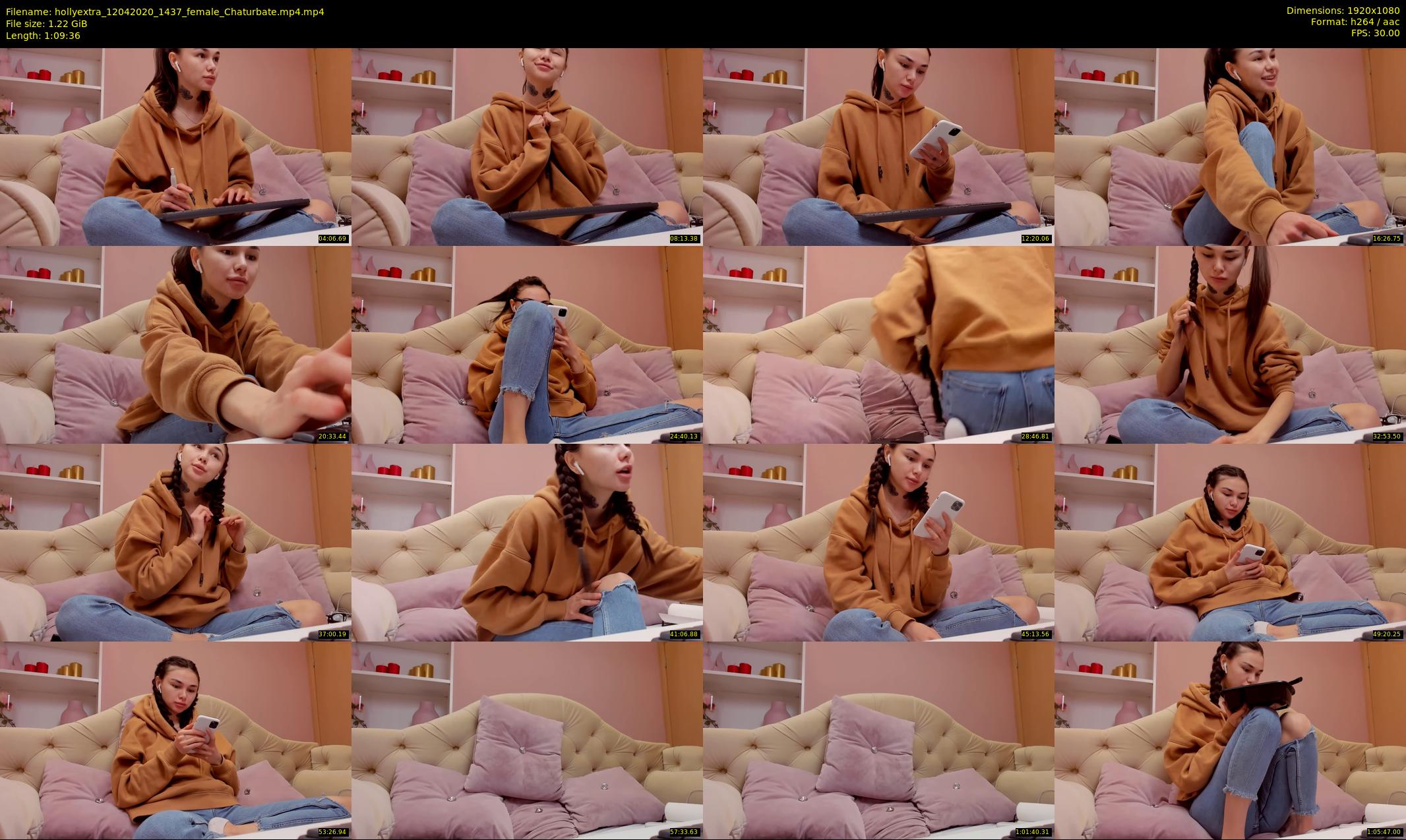 hollyextra — 70 minute Chaturbate female cam show recording, 1080p, Apr 12, 2020