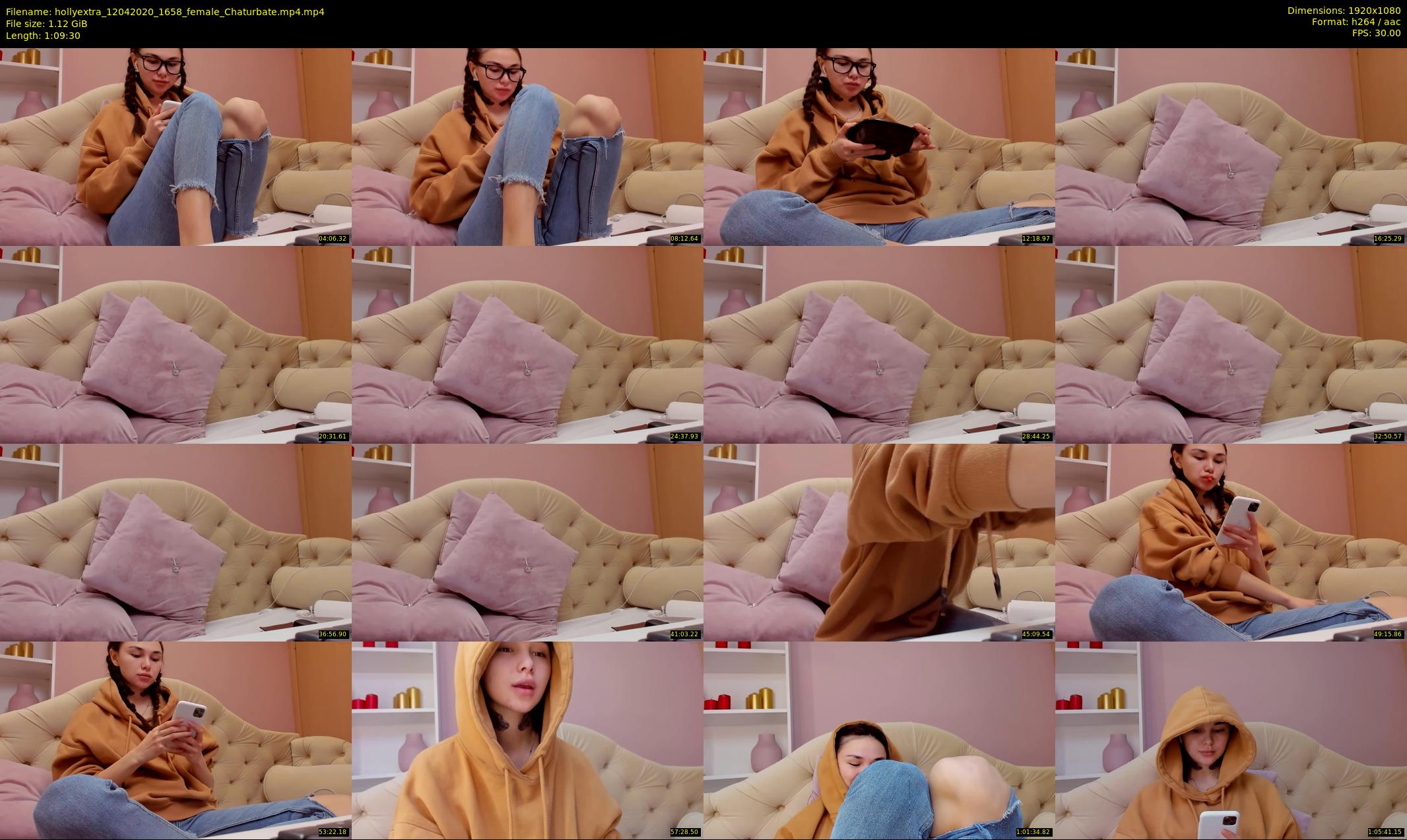 hollyextra — 70 minute Chaturbate female cam show recording, 1080p, Apr 12, 2020