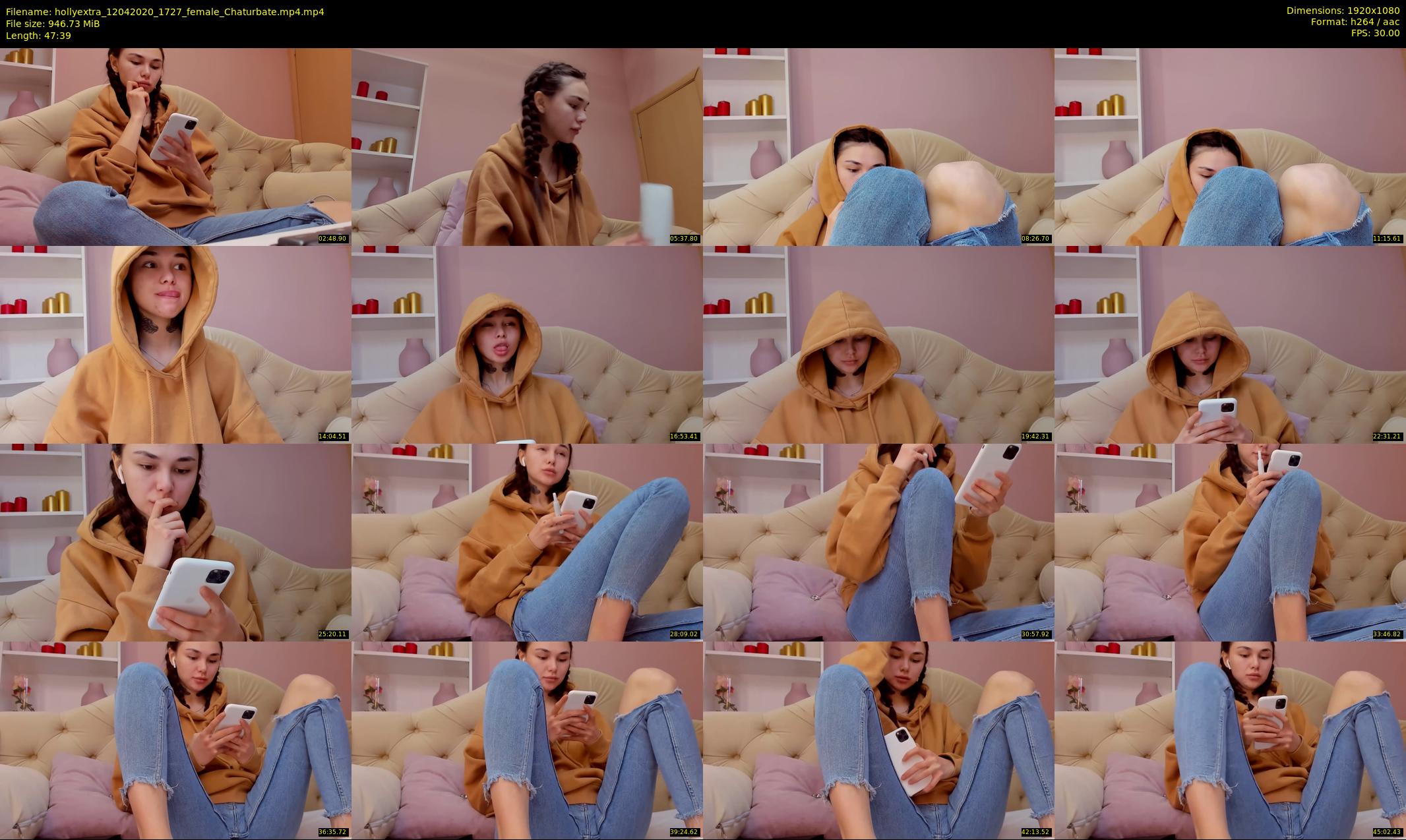 hollyextra — 48 minute Chaturbate female cam show recording, 1080p, Apr 12, 2020