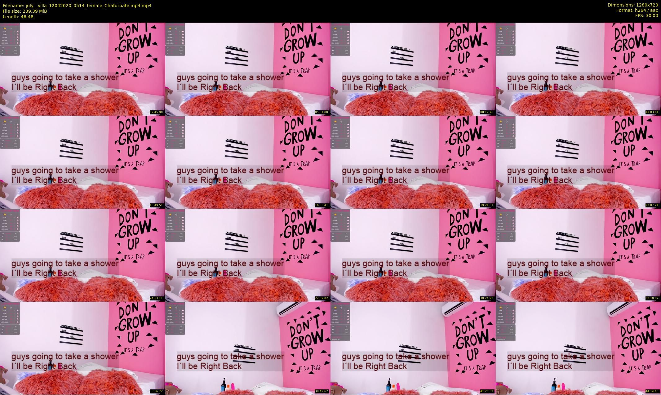 july__villa — 47 minute Chaturbate female cam show recording, 720p, Apr 12, 2020