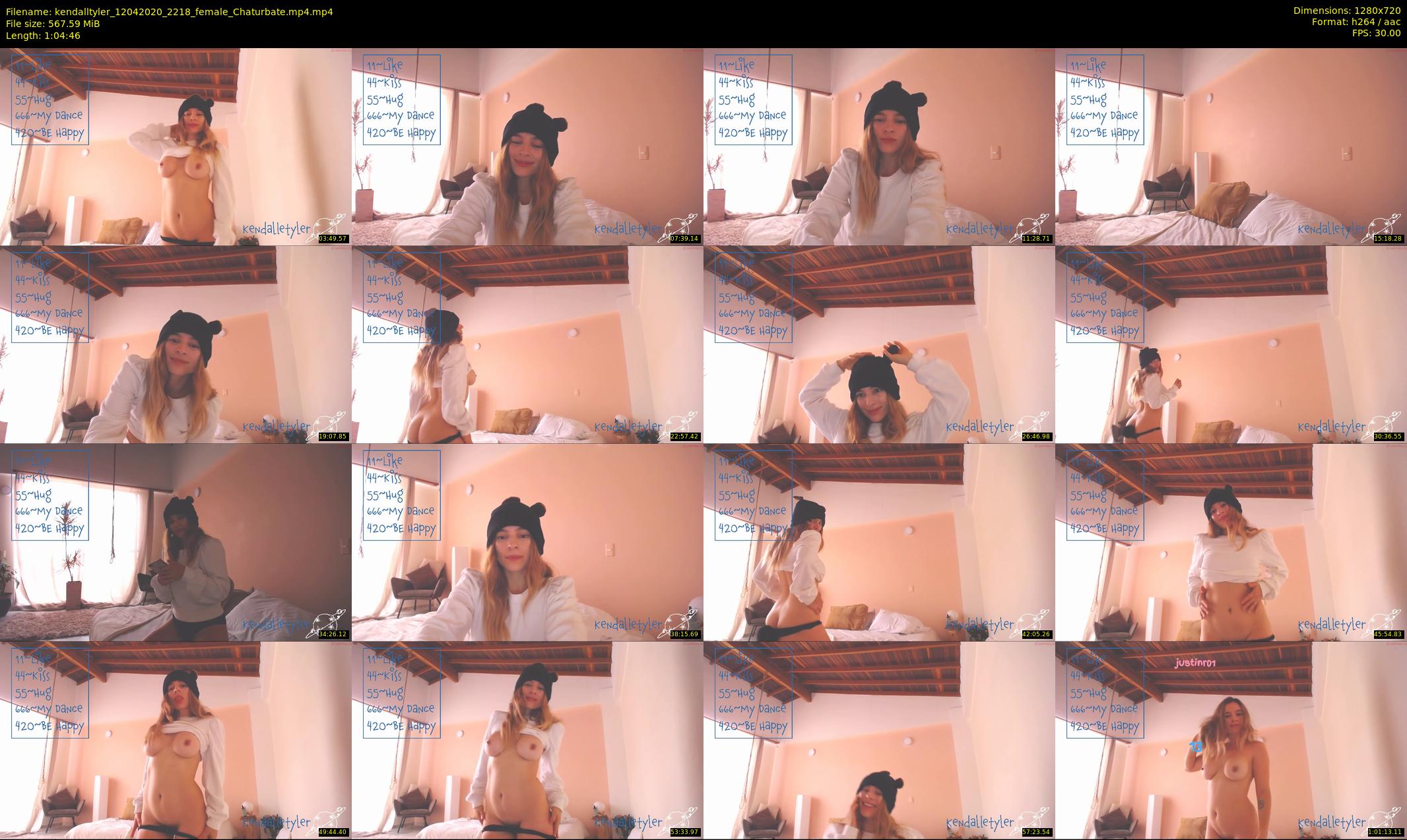 kendalltyler — 65 minute Chaturbate female cam show recording, 720p, Apr 12, 2020