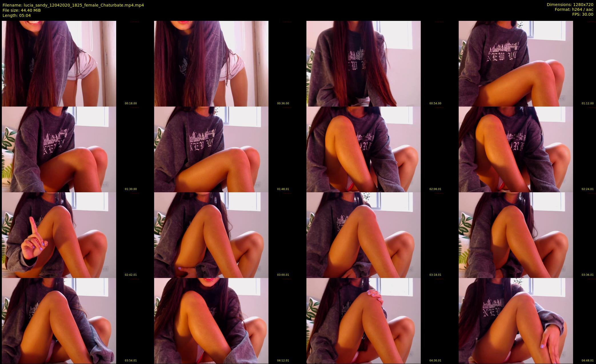 lucia_sandy — 6 minute Chaturbate female cam show recording, 720p, Apr 12, 2020