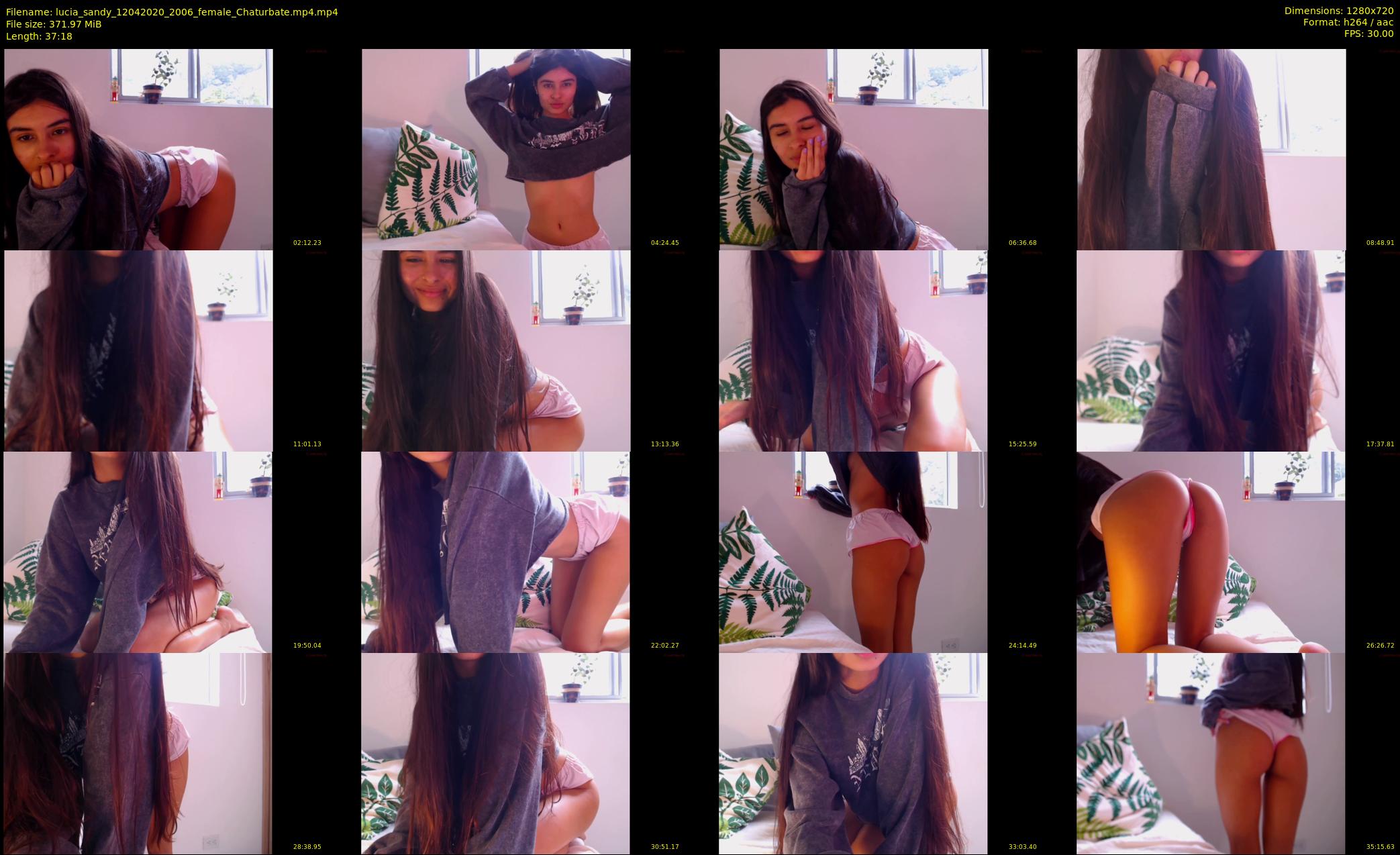 lucia_sandy — 38 minute Chaturbate female cam show recording, 720p, Apr 12, 2020