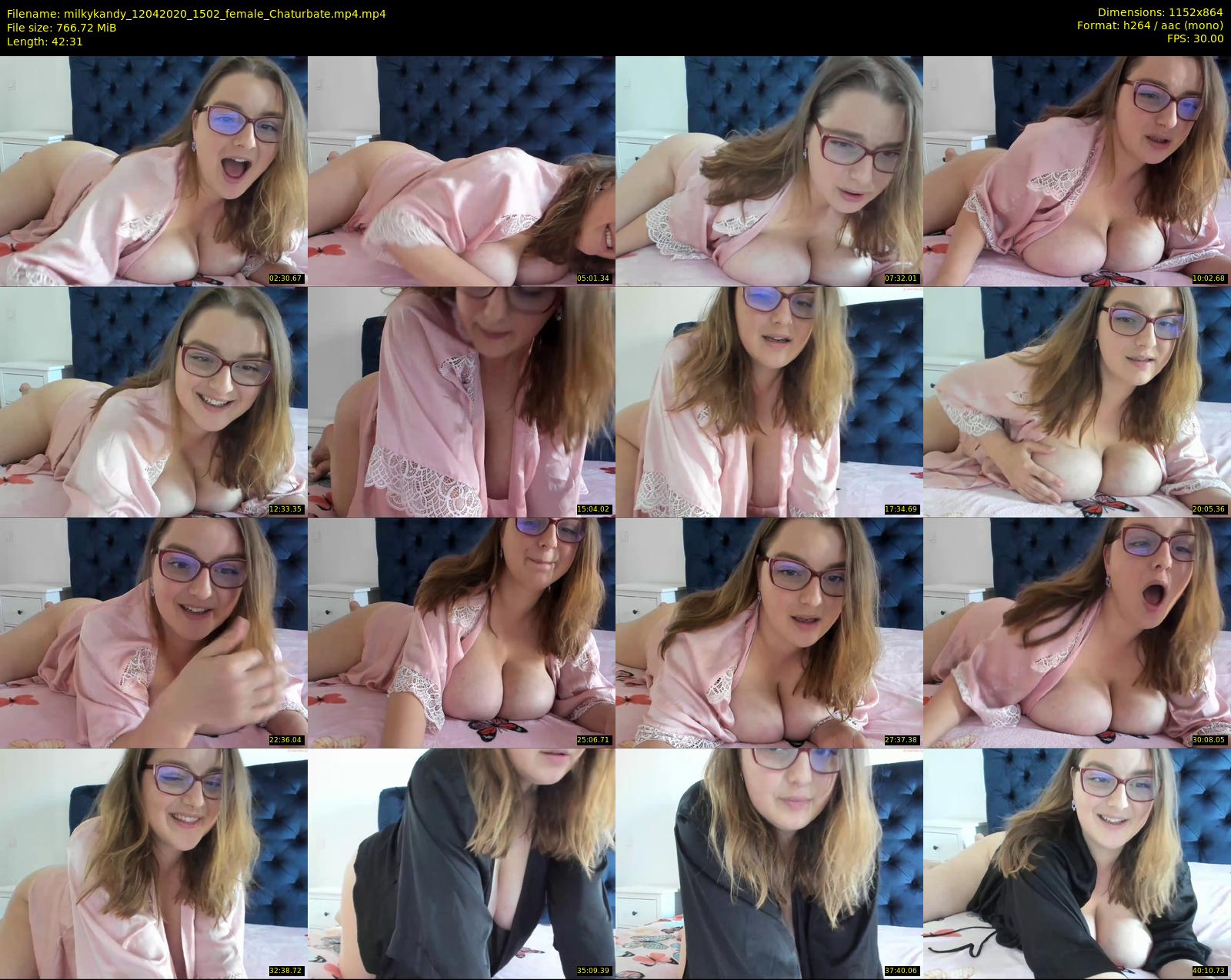 milkykandy — 43 minute Chaturbate female cam show recording, 720p, Apr 12, 2020