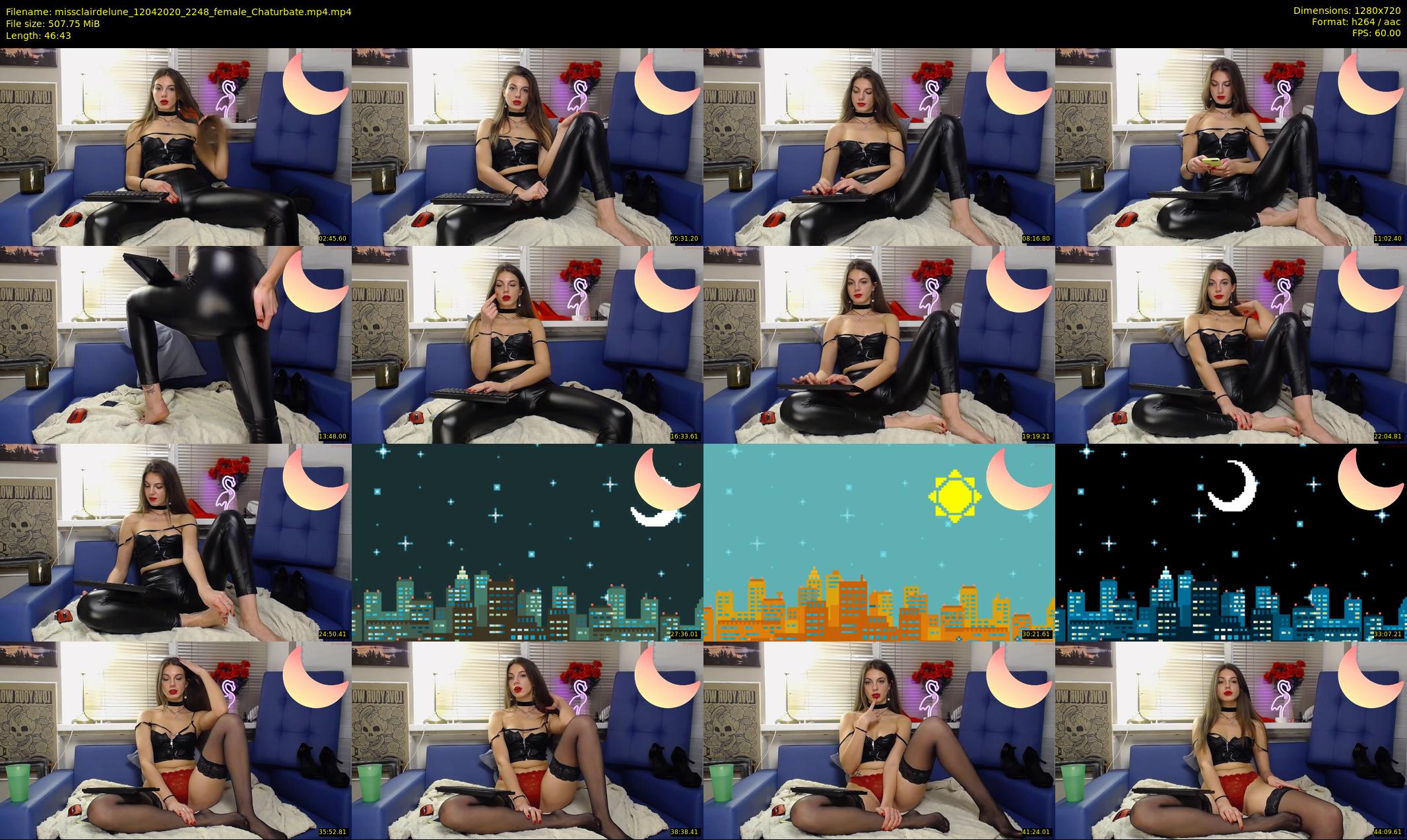 missclairdelune — 47 minute Chaturbate female cam show recording, 720p, Apr 12, 2020