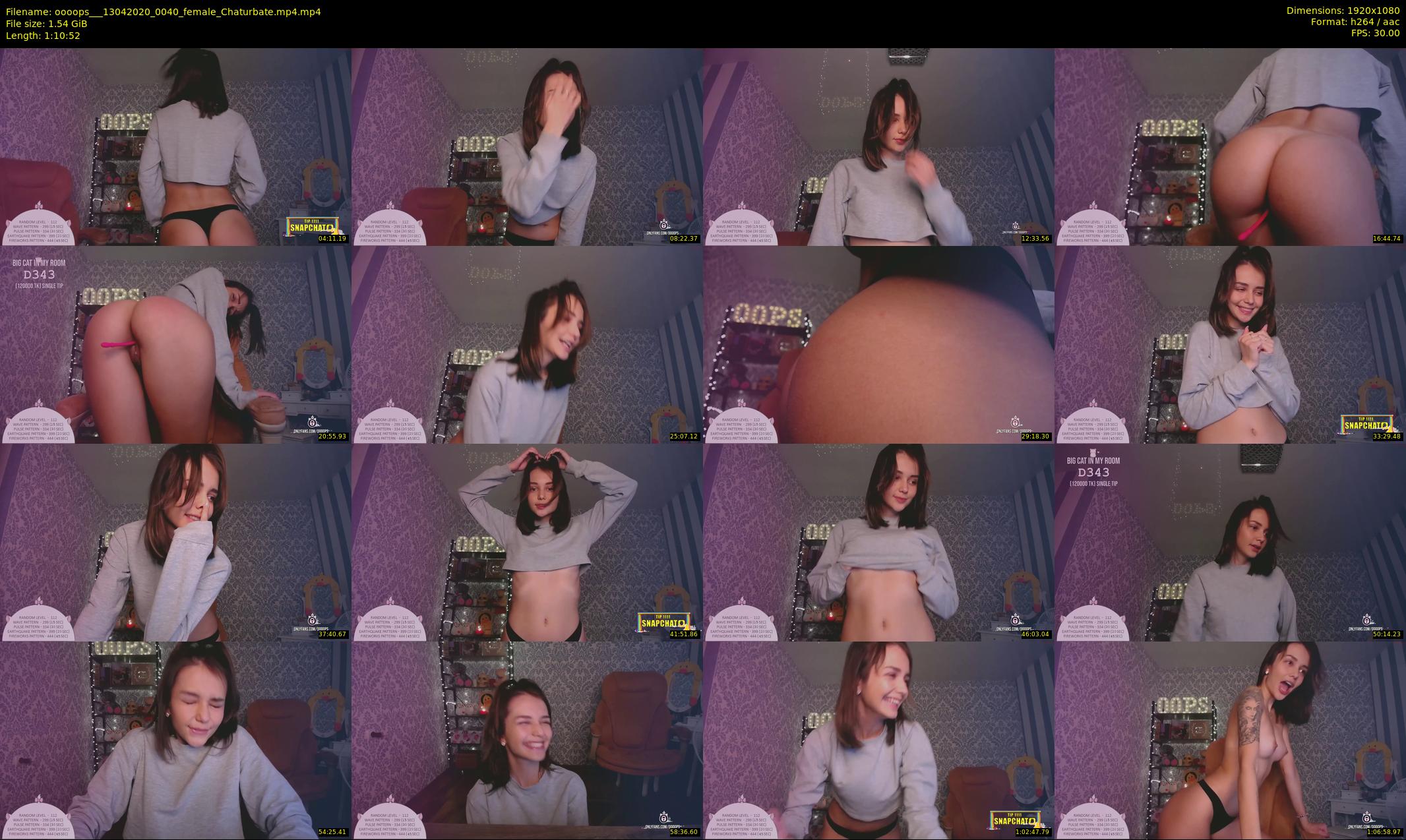 oooops__ — 71 minute Chaturbate female cam show recording, 1080p, Apr 13, 2020