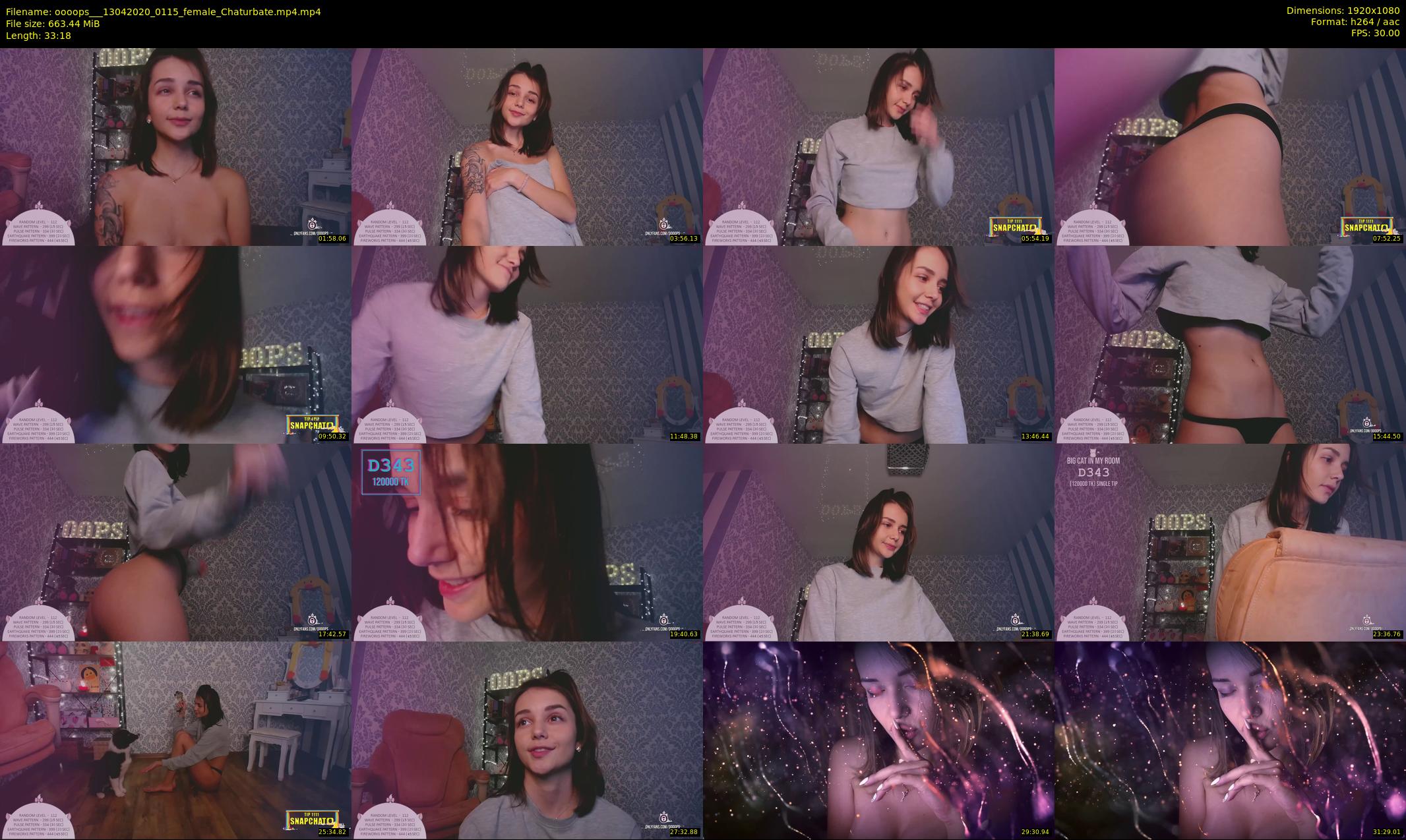 oooops__ — 34 minute Chaturbate female cam show recording, 1080p, Apr 13, 2020