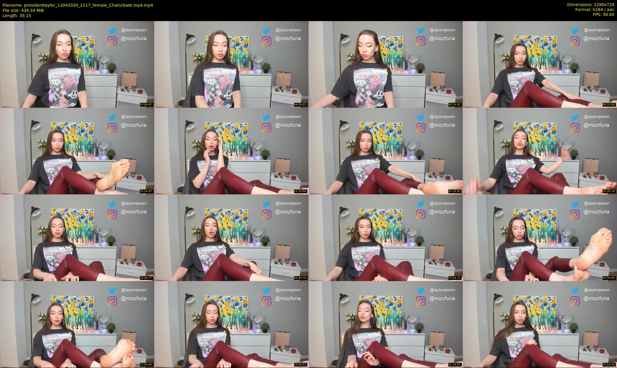 presidenttaylor — 36 minute Chaturbate female cam show recording, 720p, Apr 12, 2020