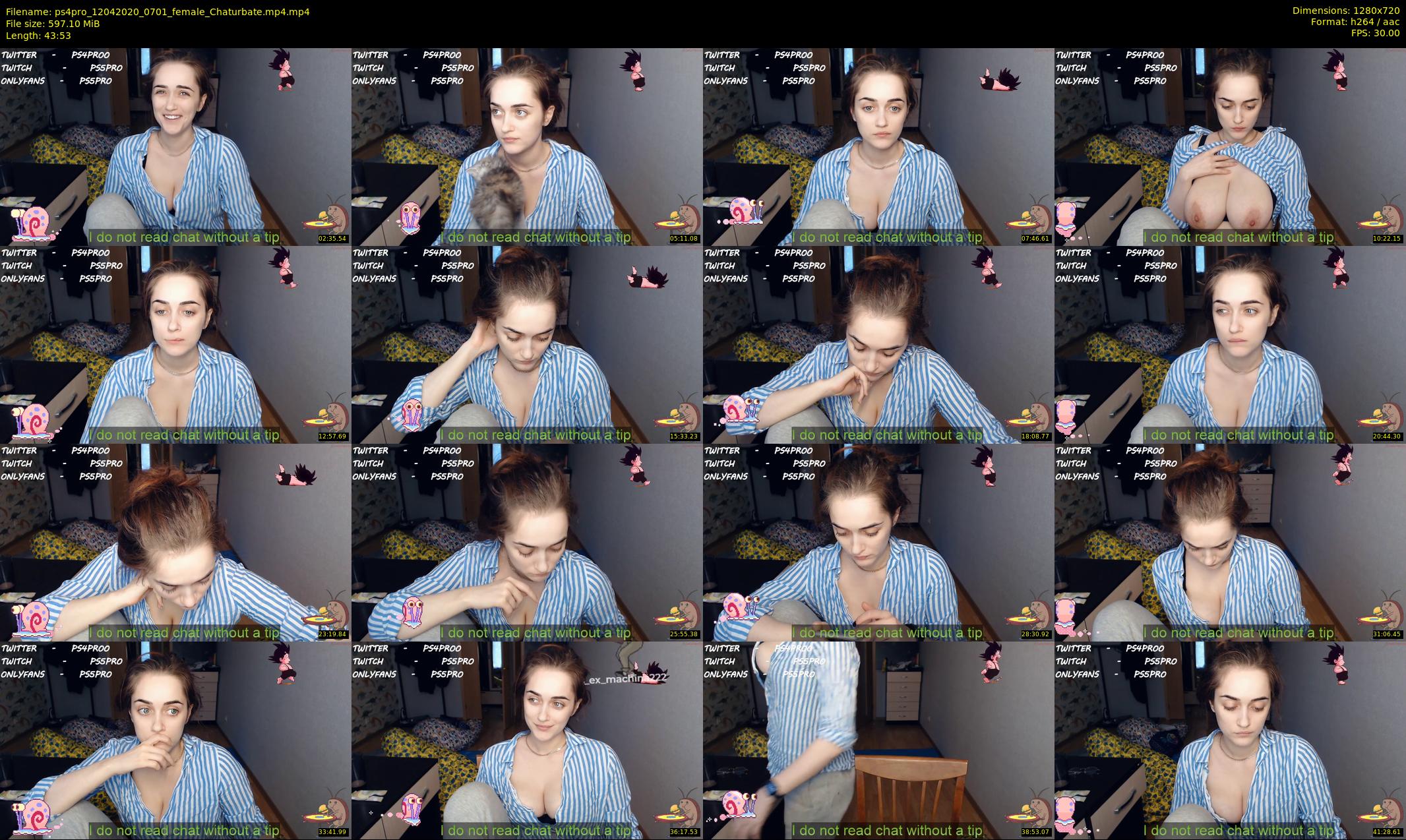 ps4pro — 44 minute Chaturbate female cam show recording, 720p, Apr 12, 2020