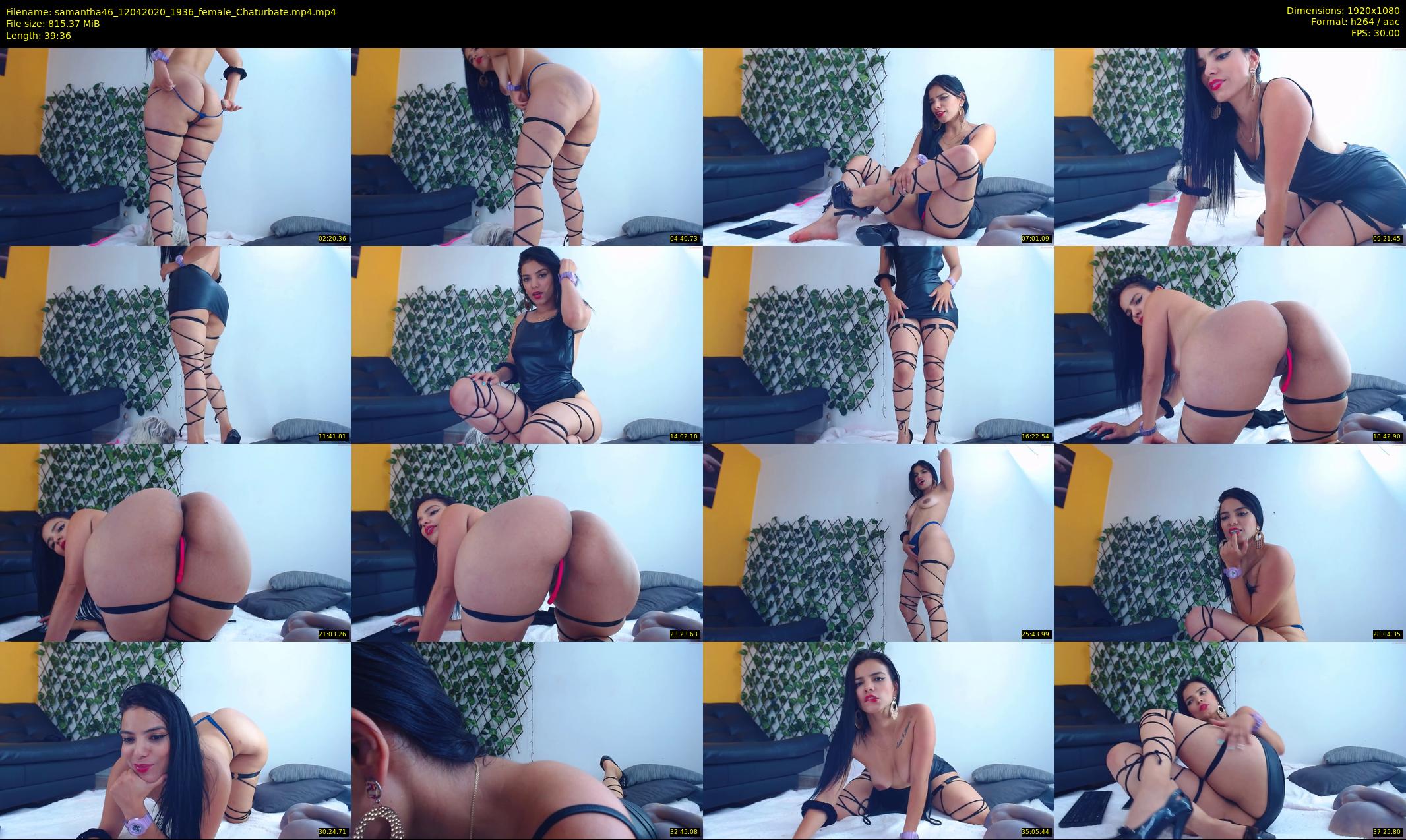 samantha46 — 40 minute Chaturbate female cam show recording, 1080p, Apr 12, 2020