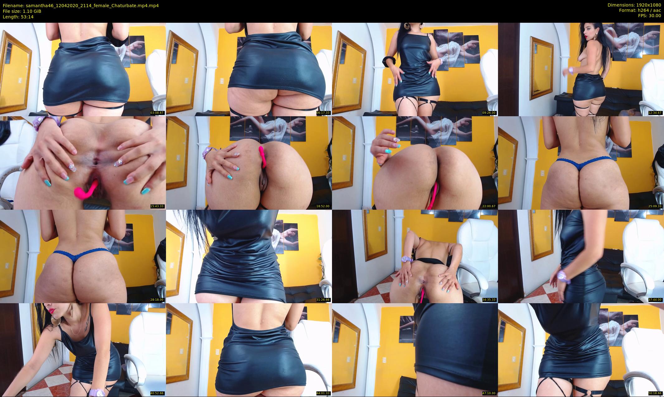 samantha46 — 54 minute Chaturbate female cam show recording, 1080p, Apr 12, 2020