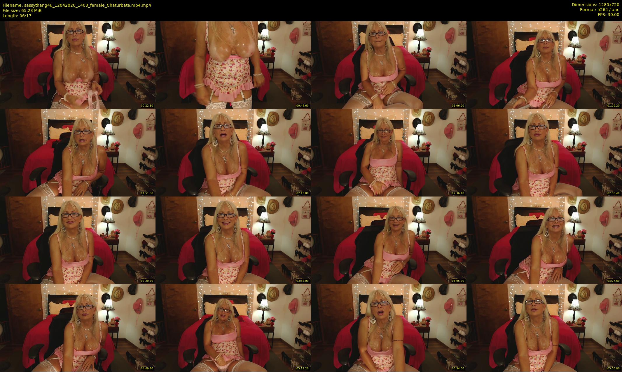sassythang4u — 7 minute Chaturbate female cam show recording, 720p, Apr 12, 2020