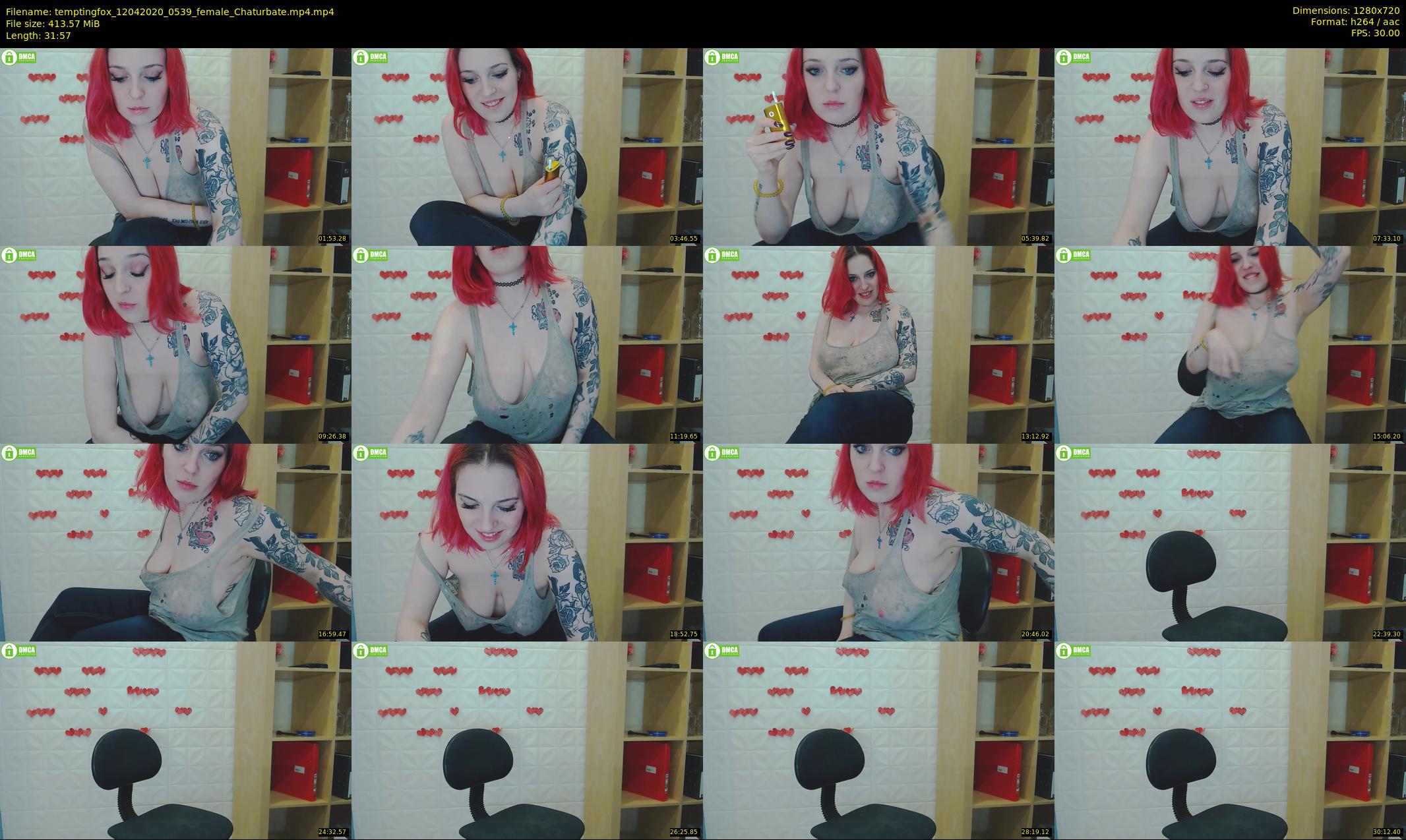 temptingfox — 32 minute Chaturbate female cam show recording, 720p, Apr 12, 2020