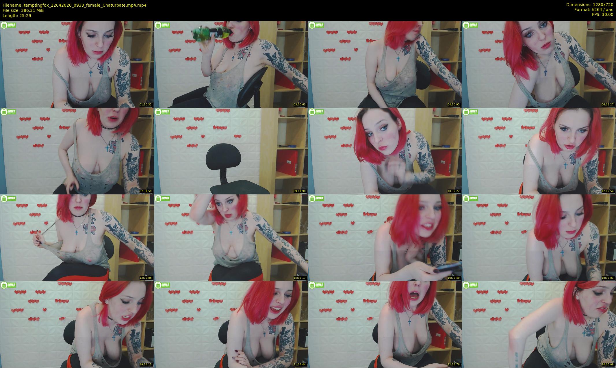 temptingfox — 26 minute Chaturbate female cam show recording, 720p, Apr 12, 2020