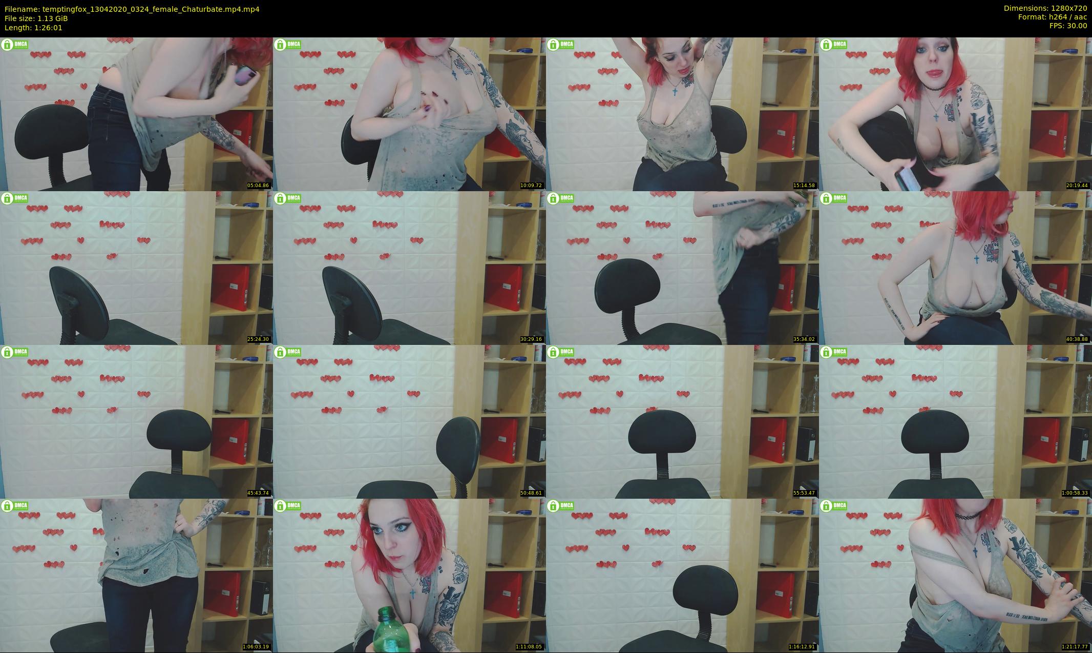 temptingfox — 87 minute Chaturbate female cam show recording, 720p, Apr 13, 2020