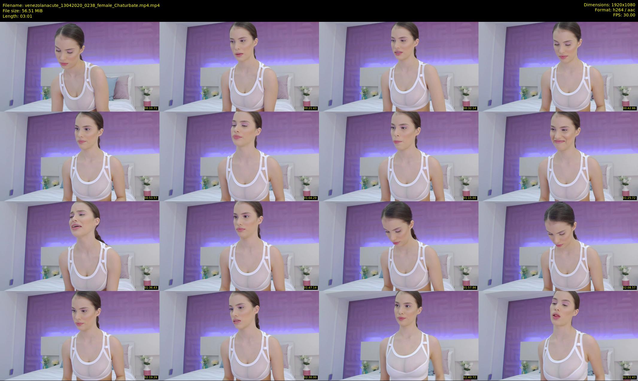 venezolanacute — 4 minute Chaturbate female cam show recording, 1080p, Apr 13, 2020
