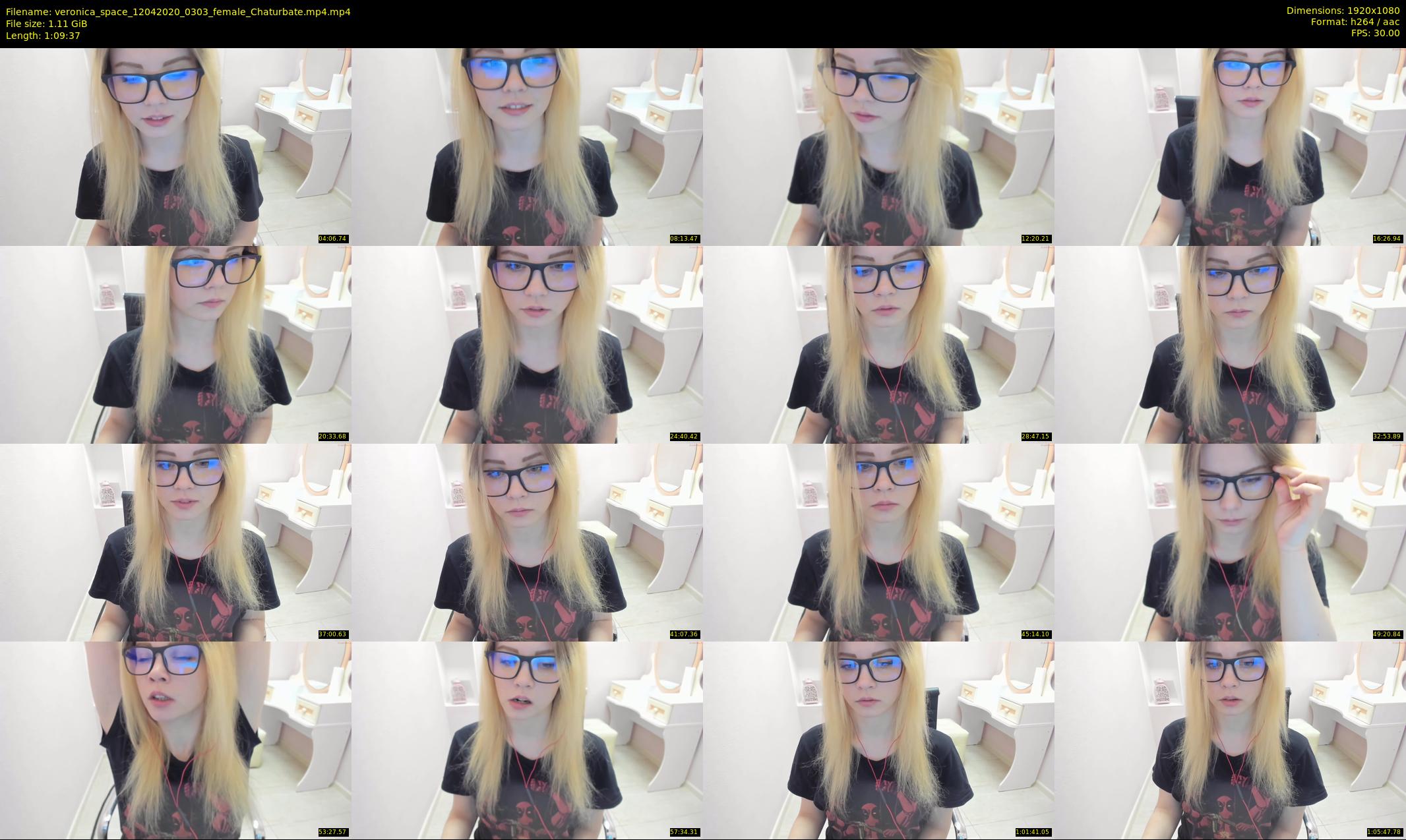 veronica_space — 70 minute Chaturbate female cam show recording, 1080p, Apr 12, 2020