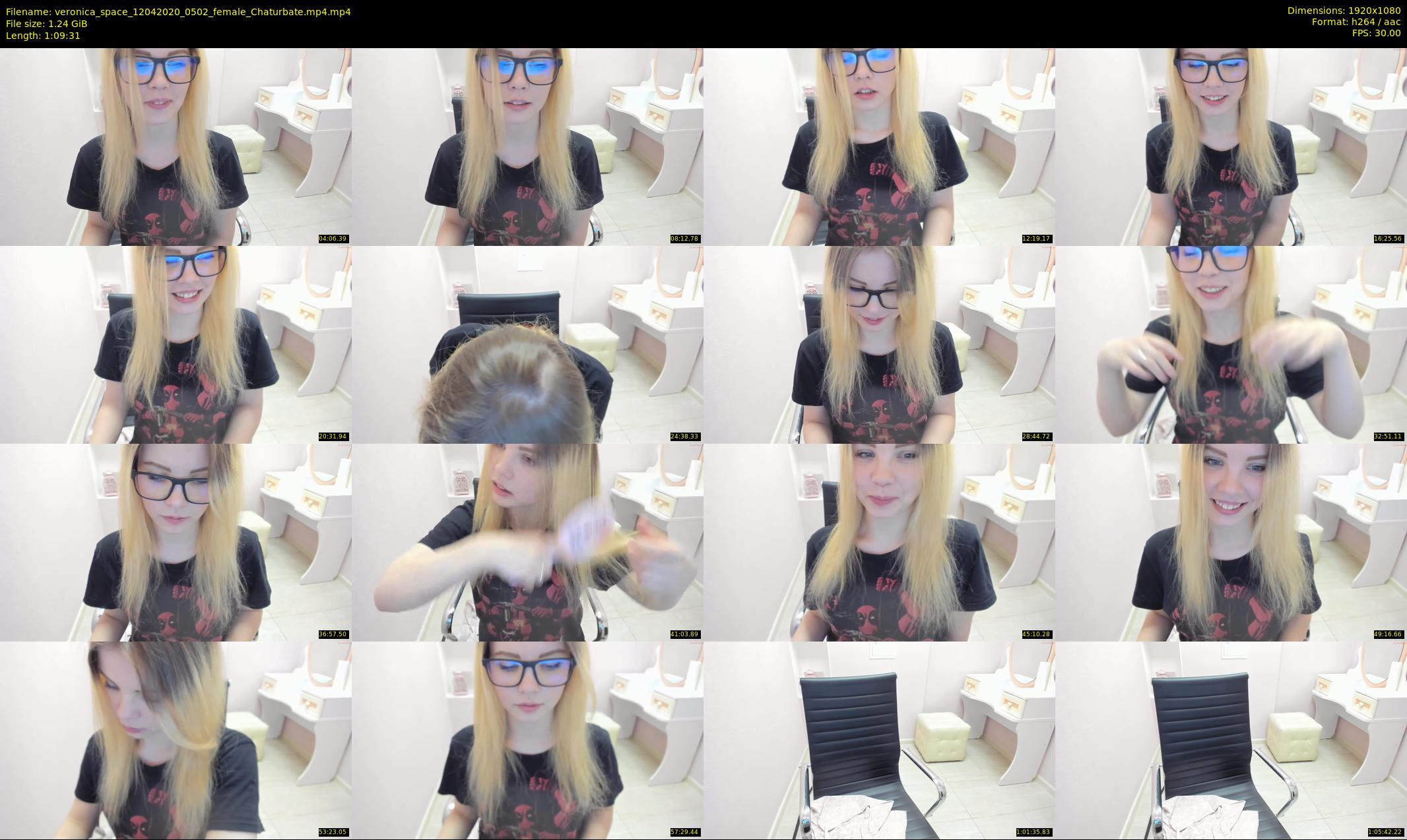 veronica_space — 70 minute Chaturbate female cam show recording, 1080p, Apr 12, 2020
