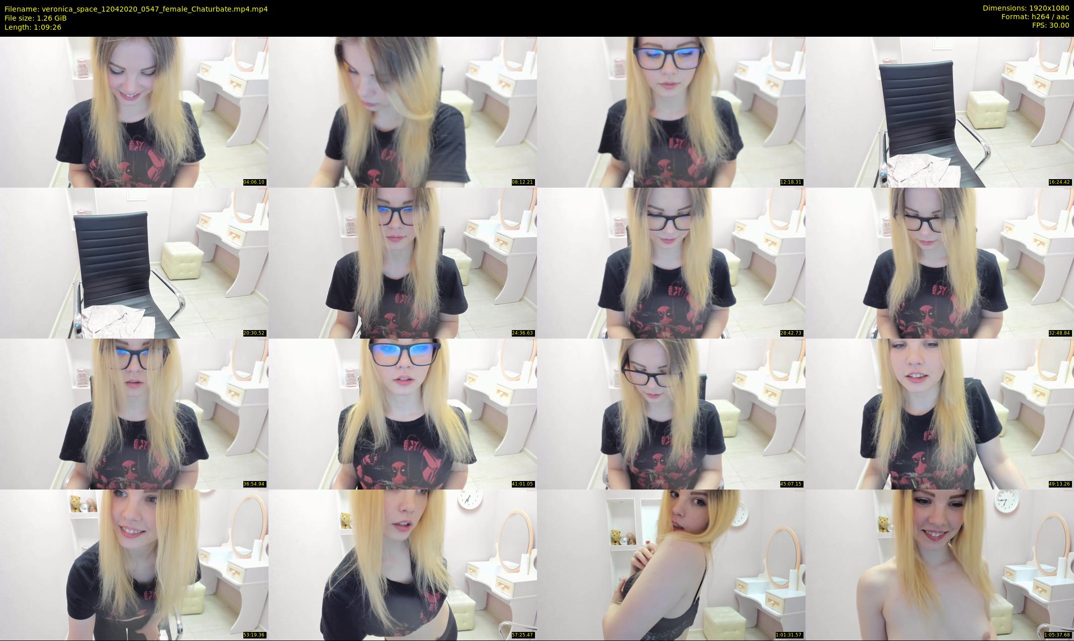 veronica_space — 70 minute Chaturbate female cam show recording, 1080p, Apr 12, 2020