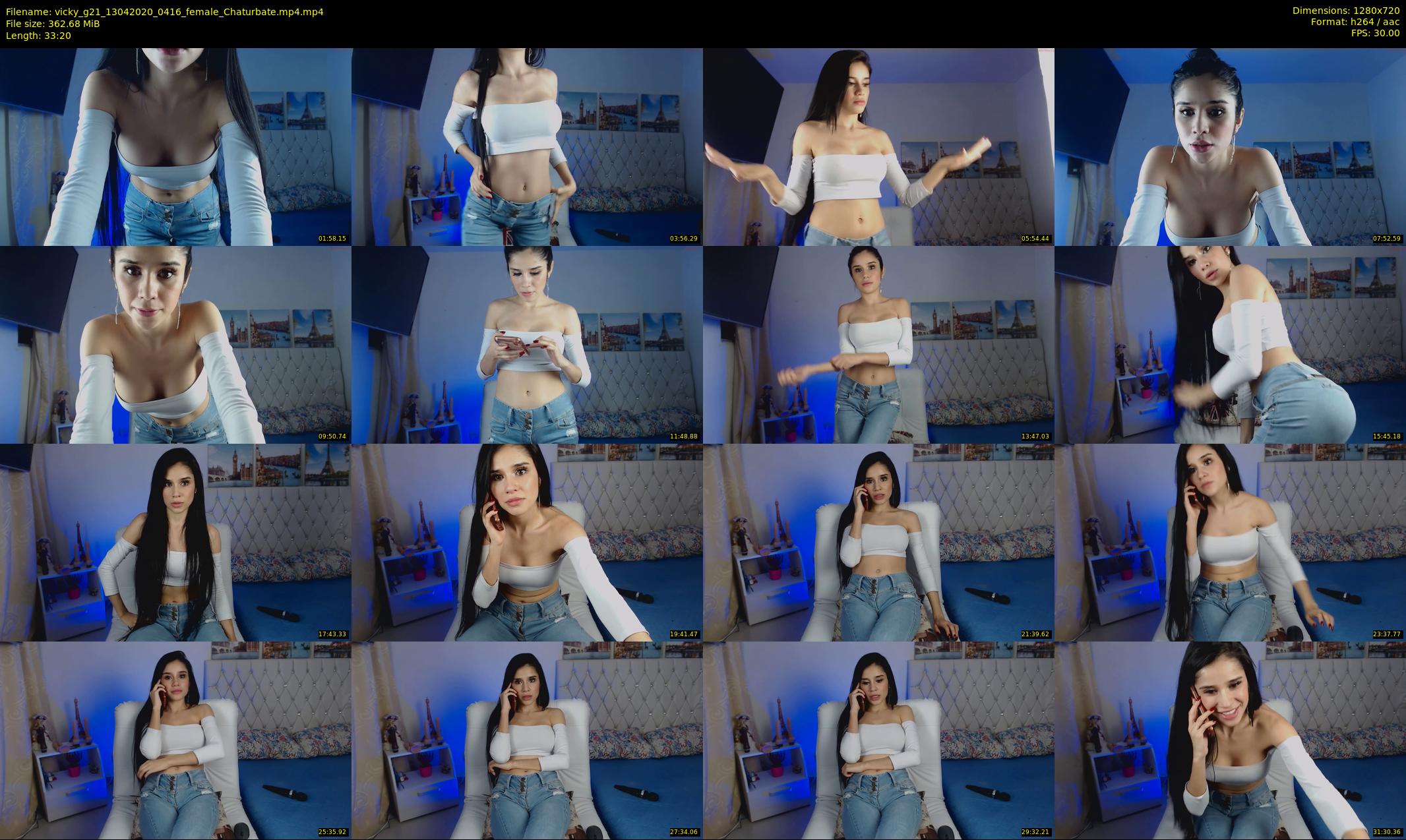 vicky_g21 — 34 minute Chaturbate female cam show recording, 720p, Apr 13, 2020