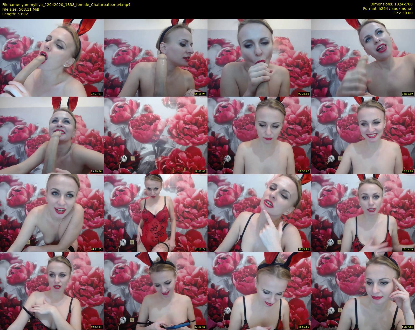 yummylilya — 54 minute Chaturbate female cam show recording, 720p, Apr 12, 2020