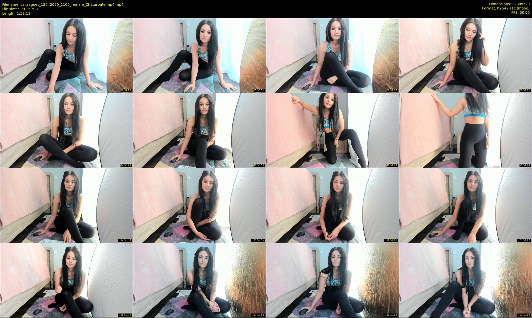 zaraagnes — 119 minute Chaturbate female cam show recording, 720p, Apr 12, 2020