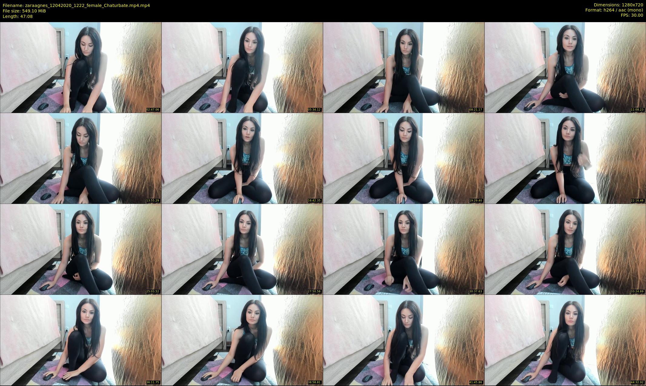 zaraagnes — 48 minute Chaturbate female cam show recording, 720p, Apr 12, 2020