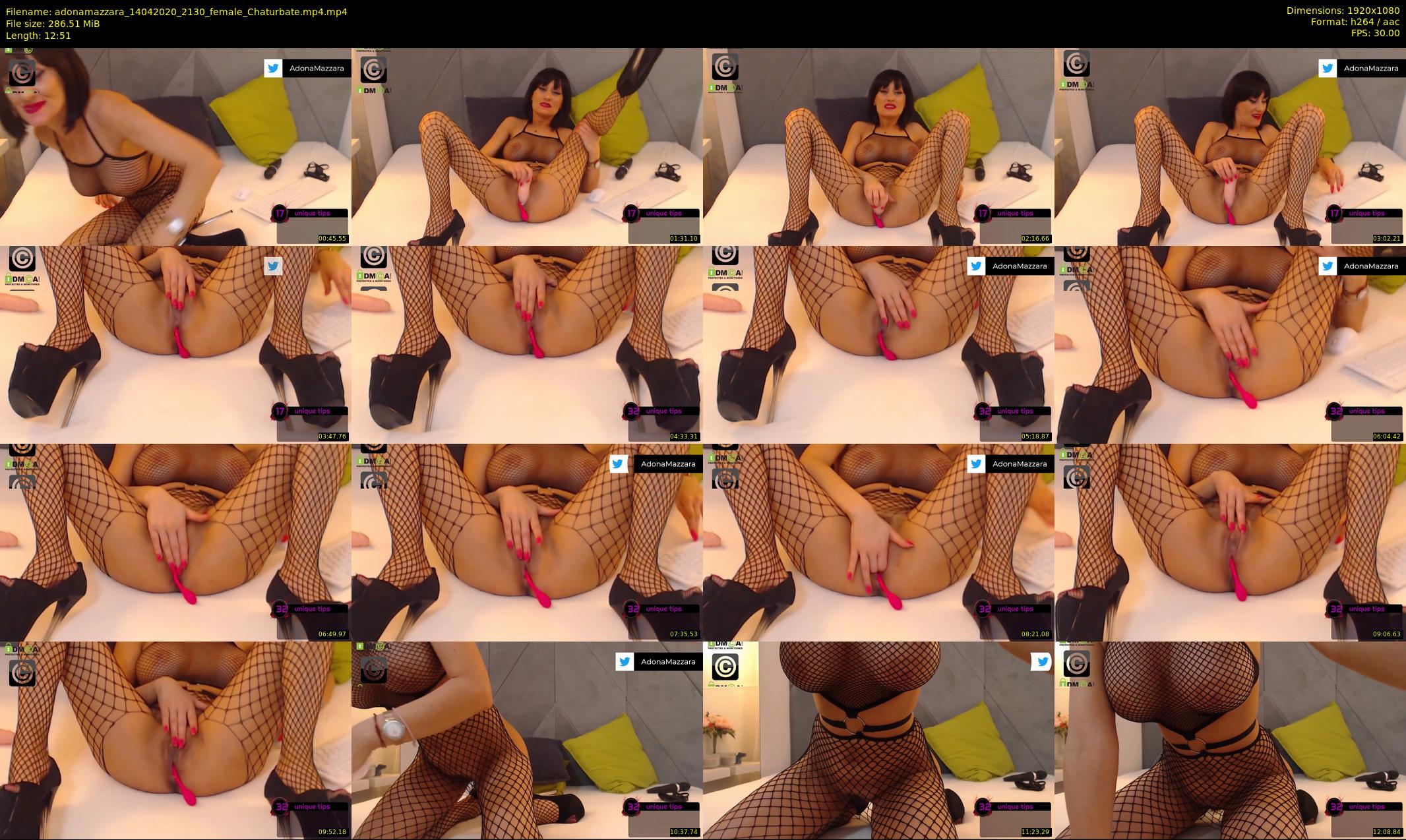 adonamazzara — 13 minute Chaturbate female cam show recording, 1080p, Apr 14, 2020