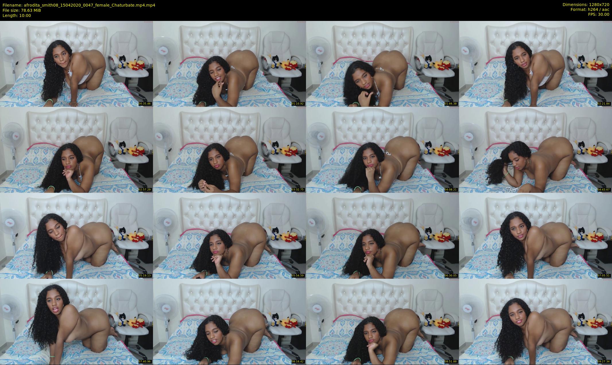 afrodita_smith08 — 10 minute Chaturbate female cam show recording, 720p, Apr 15, 2020